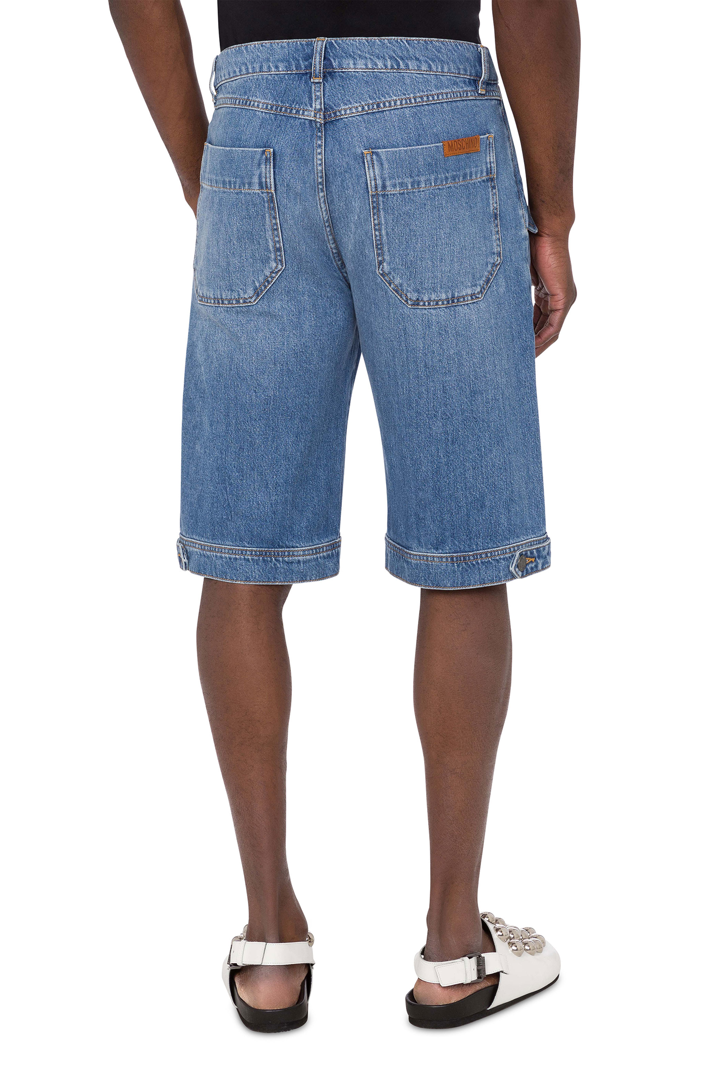 BERMUDA SHORTS IN BLUE COTTON DENIM BLUE 2