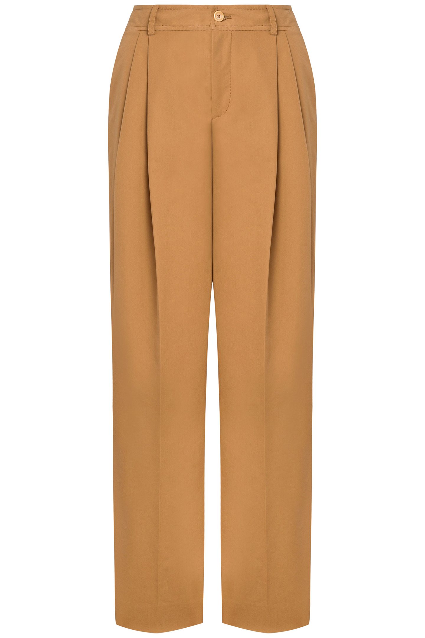 TROUSERS WITH PLEATS BROWN 3