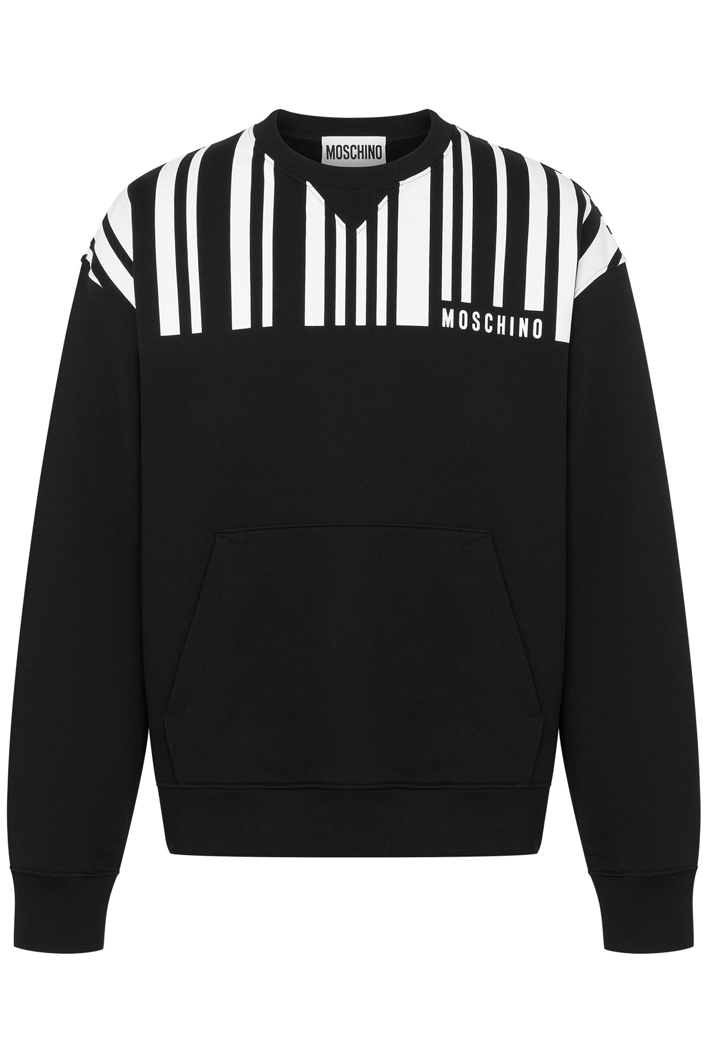 BARCODE COTTON SWEATSHIRT BLACK 3
