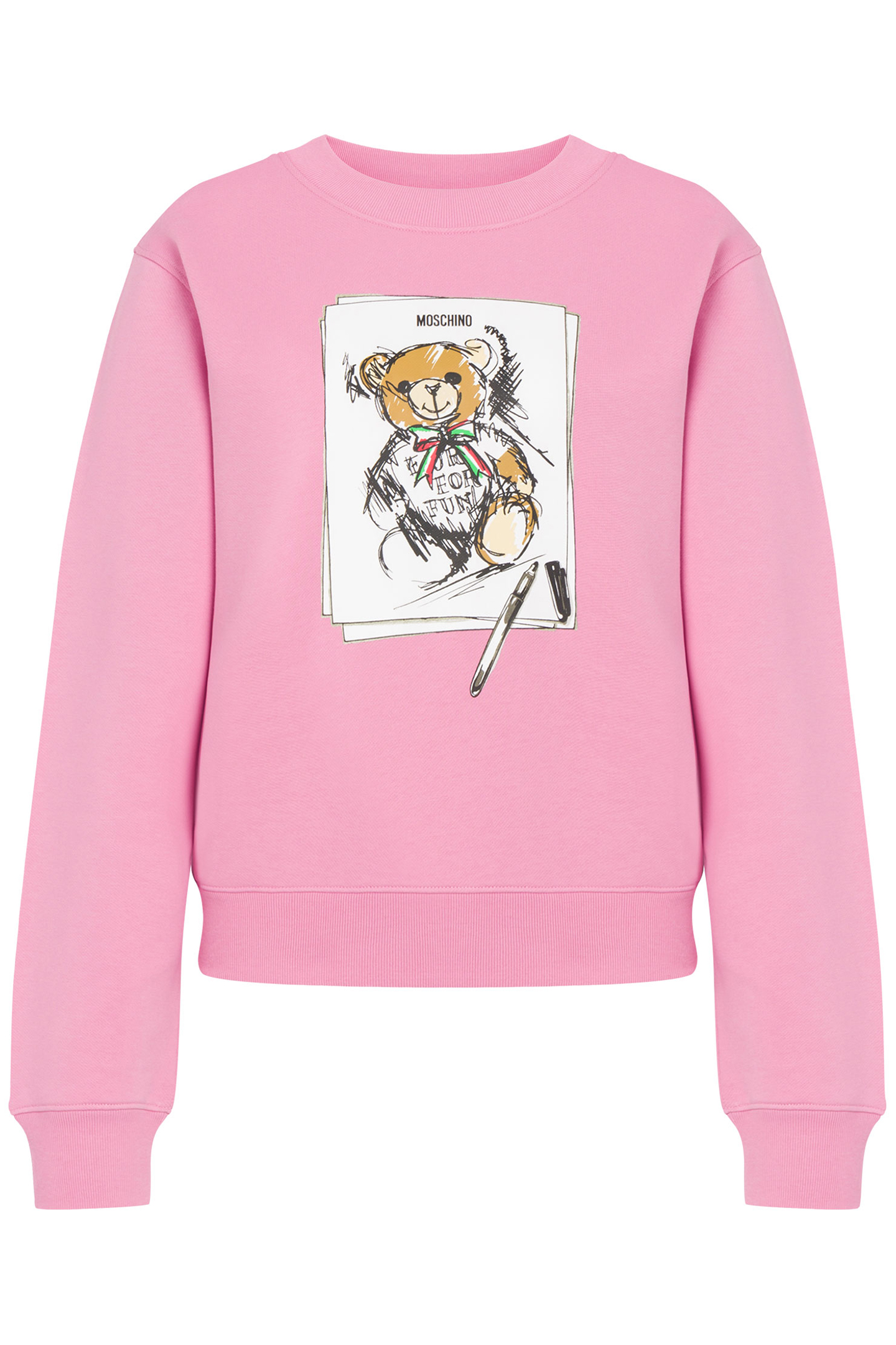 MOSCHINO TEDDY BEAR SWEATSHIRT PINK 3