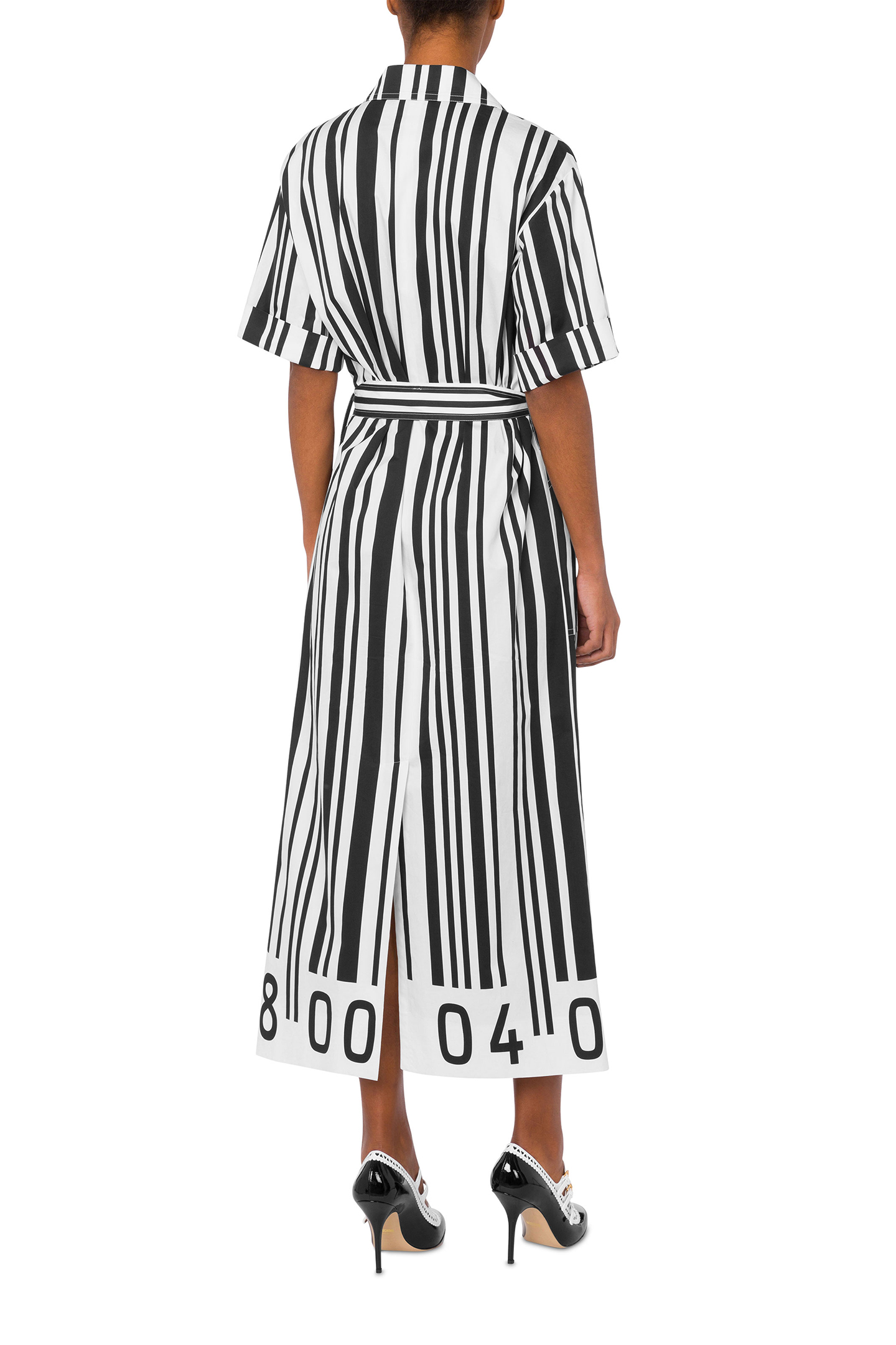 BARCODE ARCHIVE CAPSULE DRESS WHITE 2