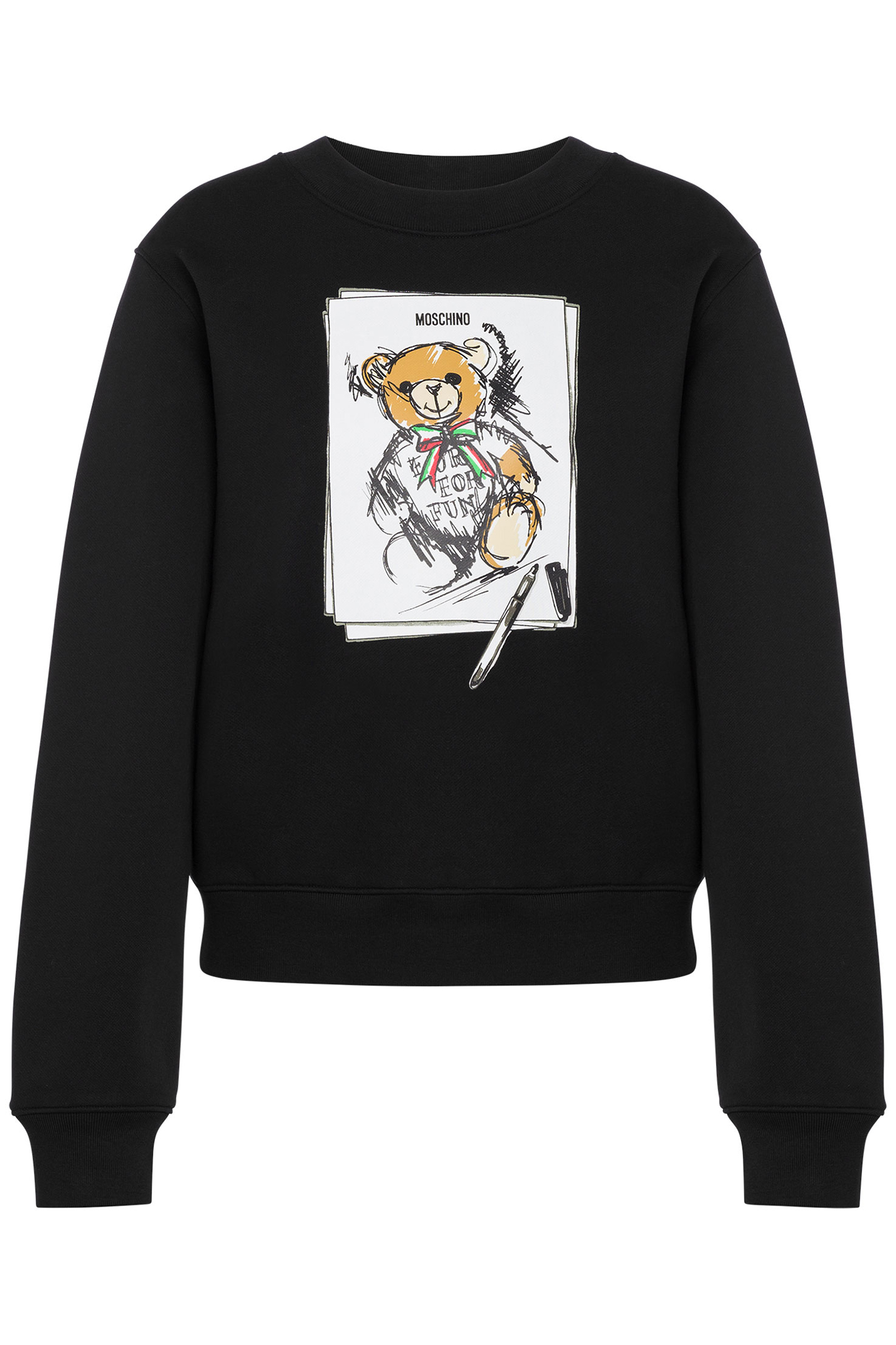 MOSCHINO TEDDY BEAR SWEATSHIRT BLACK 3