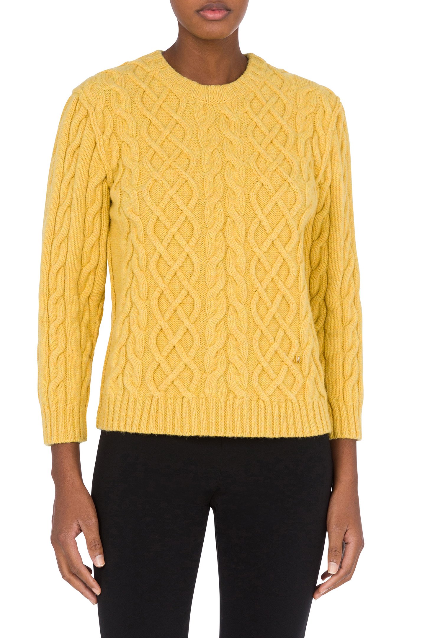 PULLOVER IN SHETLAND GOLDEN M YELLOW 1