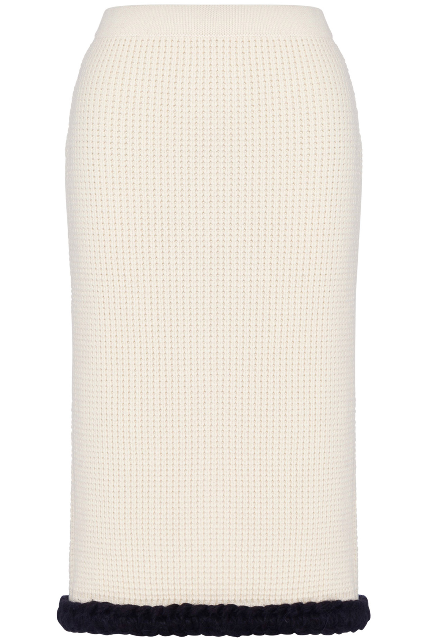 SUPERFINE LAMBSWOOL SKIRT WHITE 3
