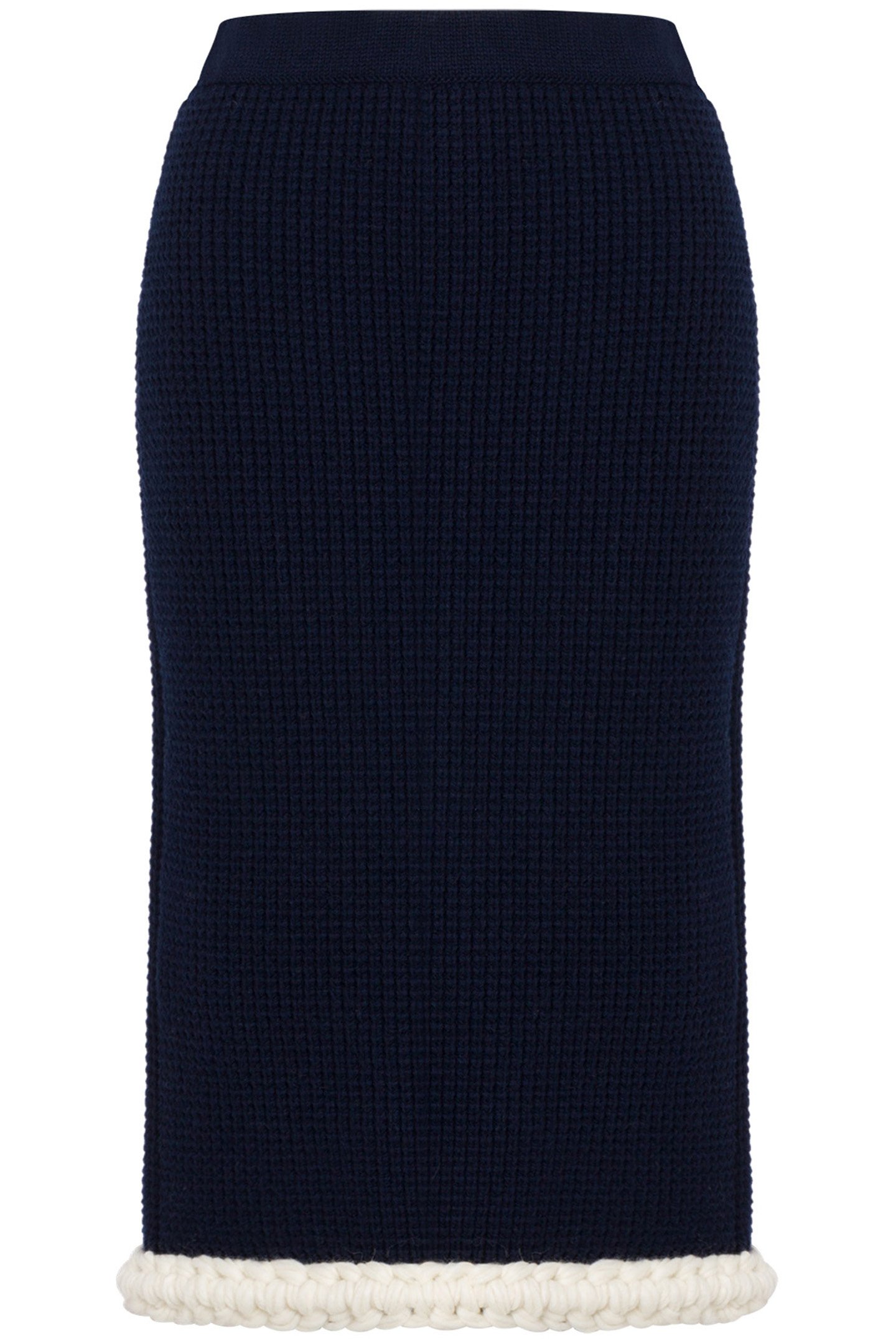 SUPERFINE LAMBSWOOL SKIRT BLUE 3