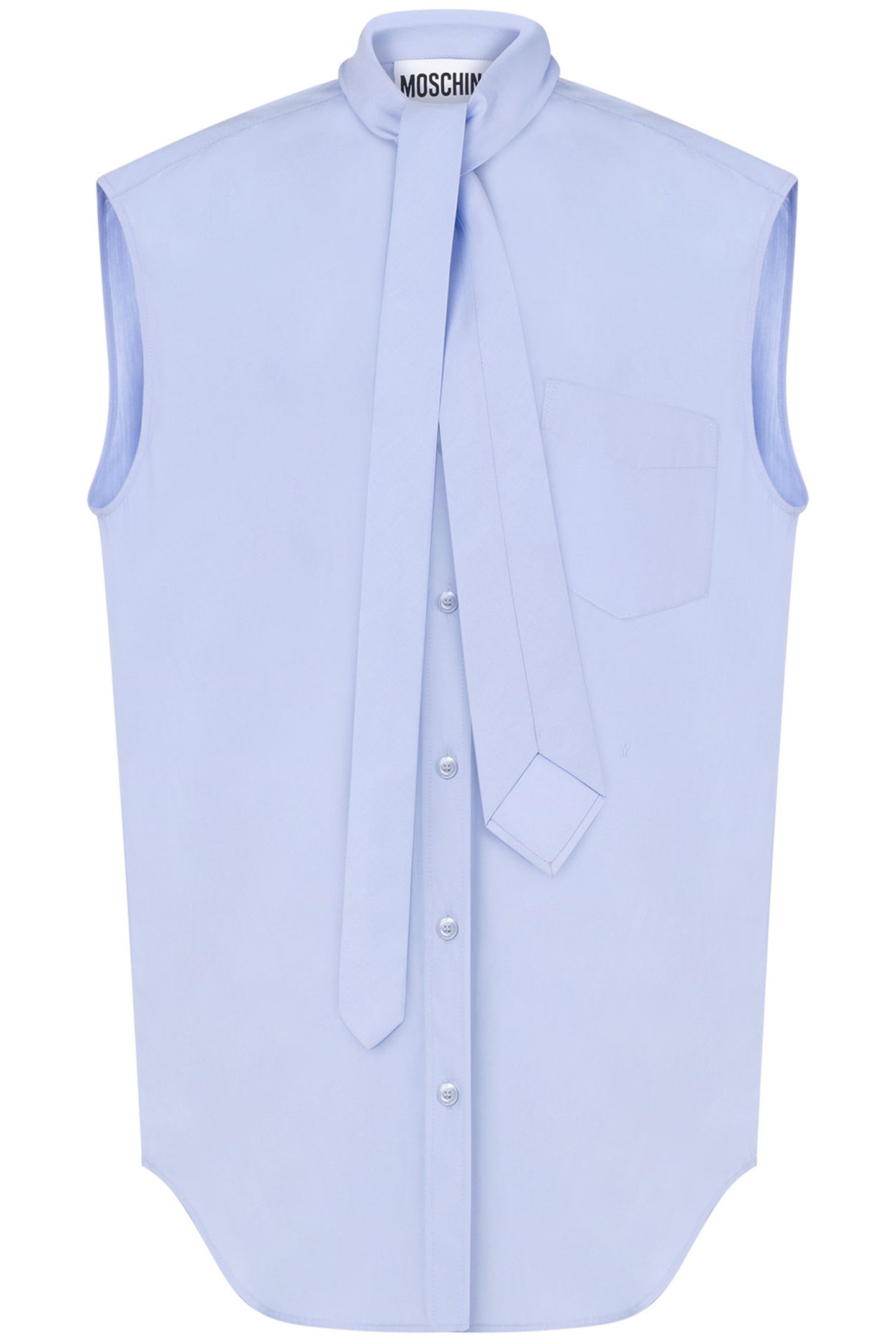 SLEEVELESS TIE SHIRT BLUE 3
