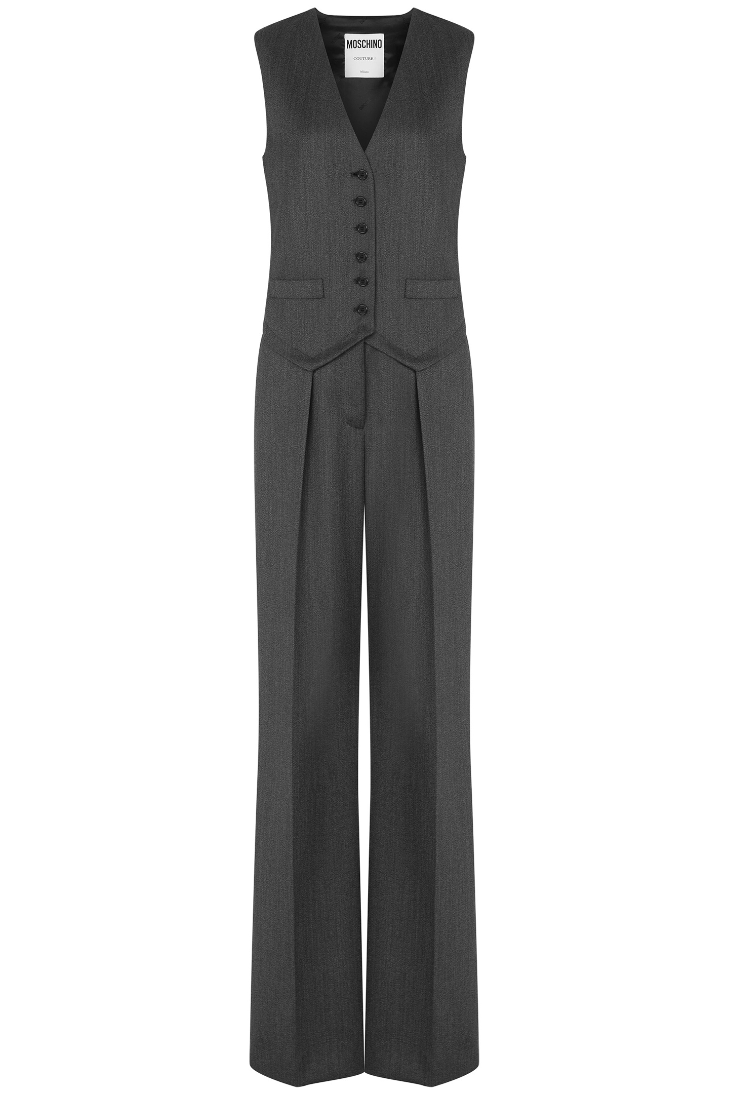 WOOL GRAIN POWDER JUMPSUIT GREY 3