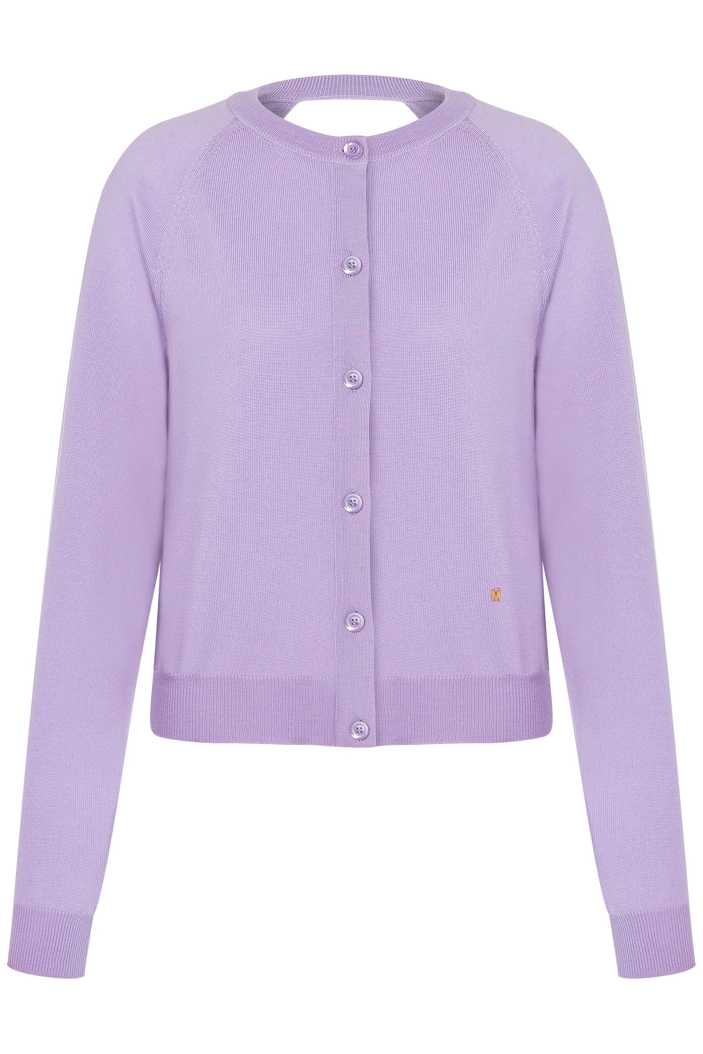 GOLDEN M WOOL CARDIGAN VIOLET 3