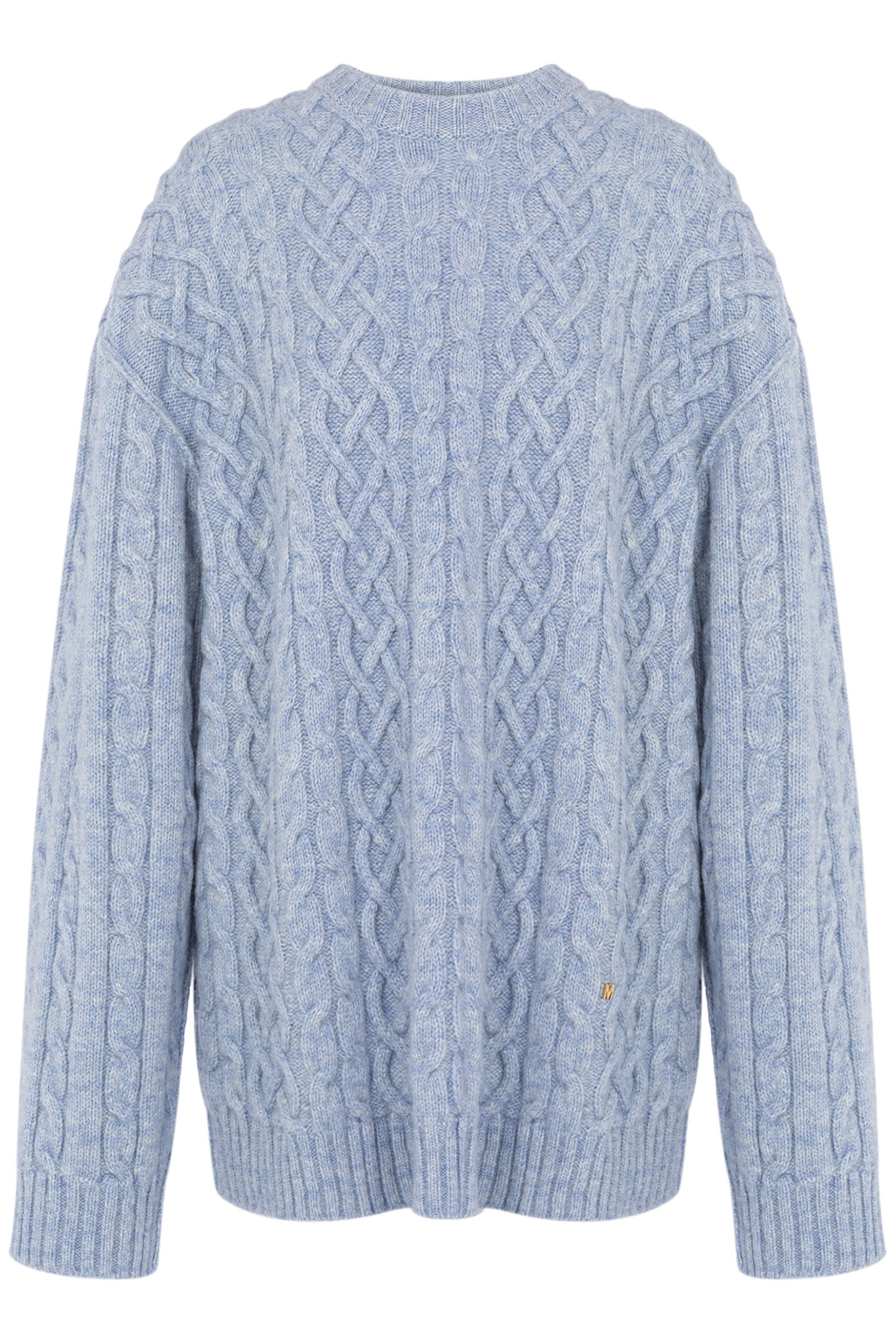 GOLDEN M SHETLAND OVERSIZED PULLOVER BLUE 3