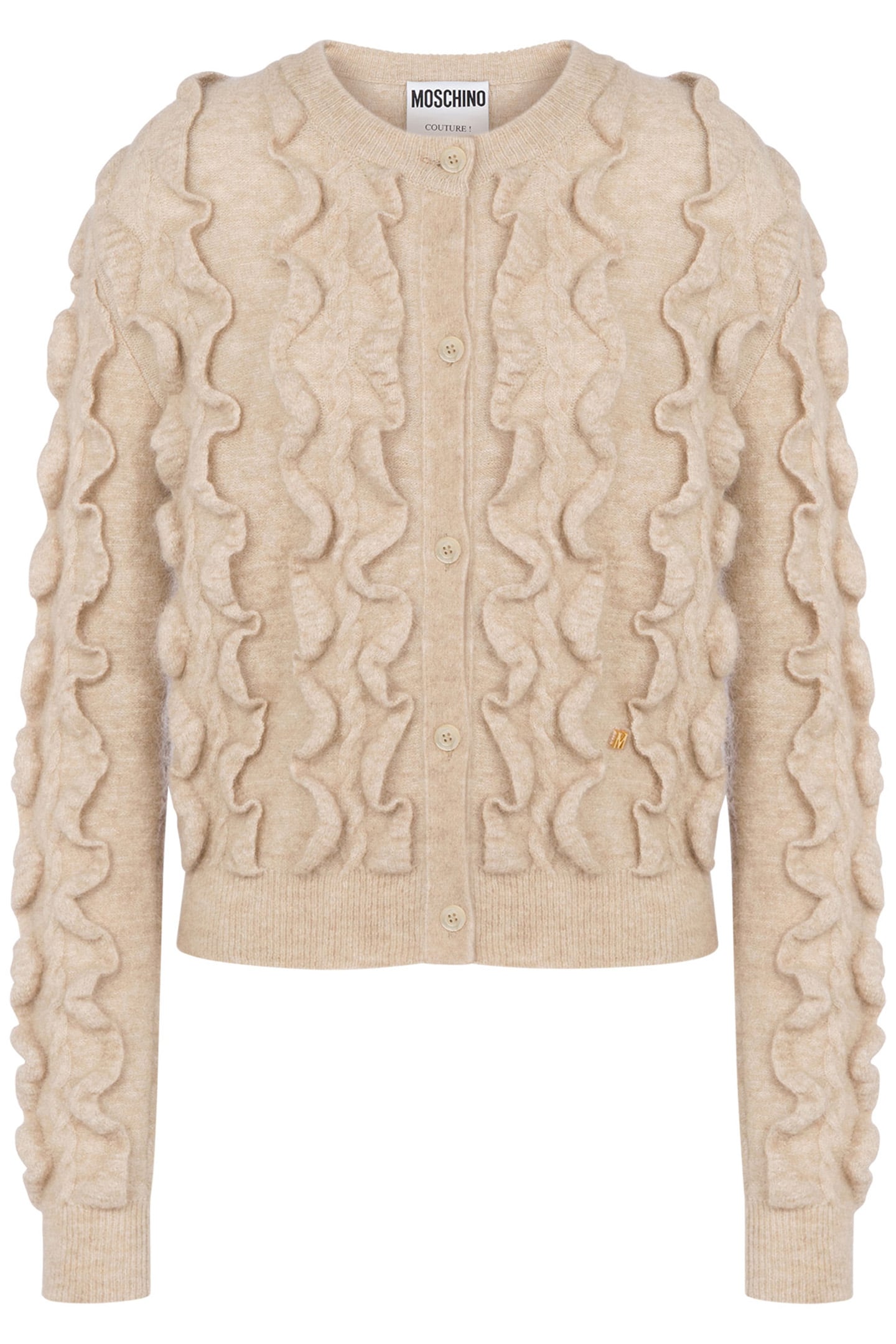 PULLOVER IN MOHAIR STRETCH GOLDEN M WHITE 3