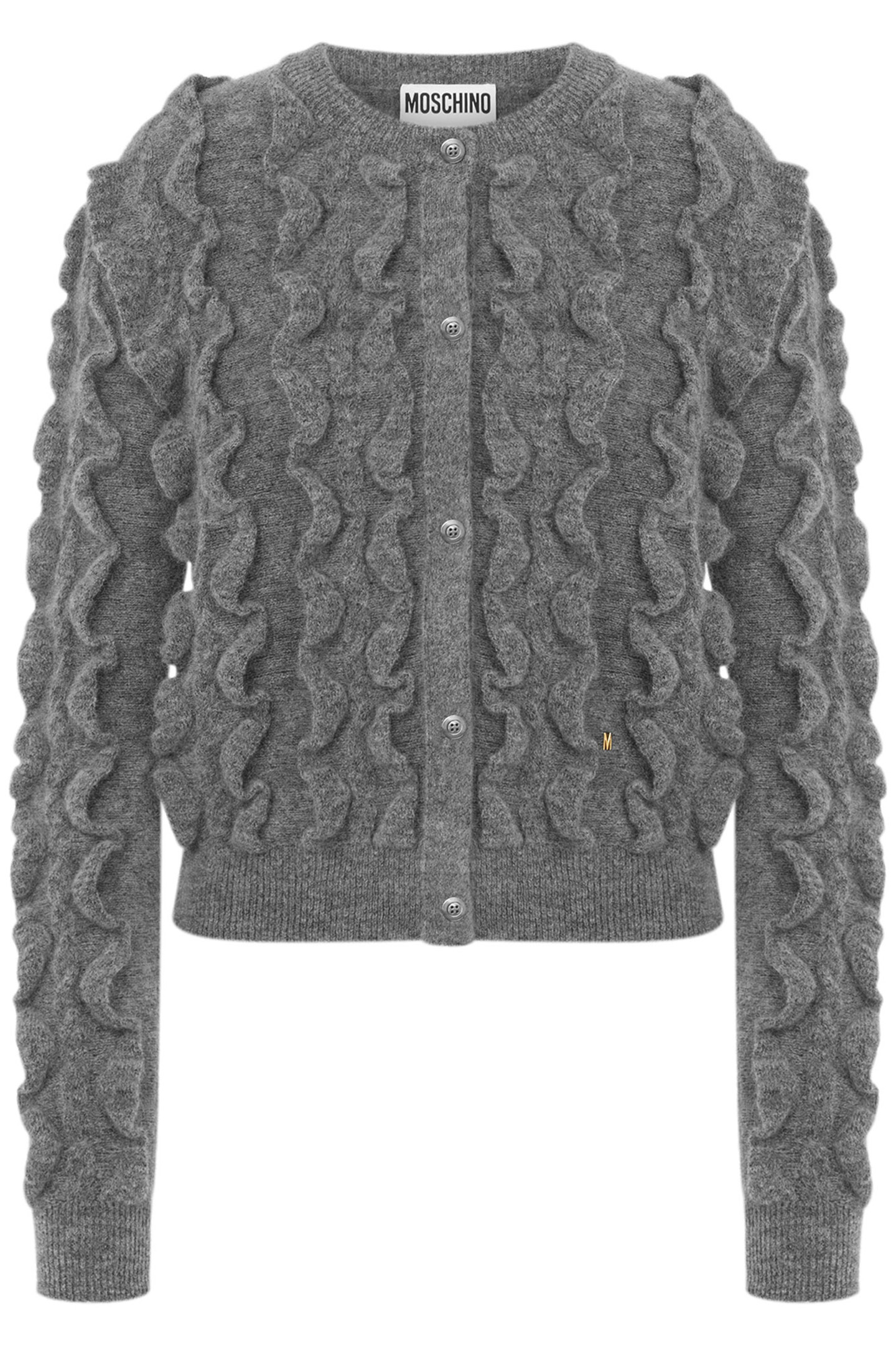 PULLOVER IN MOHAIR STRETCH GOLDEN M GREY 3