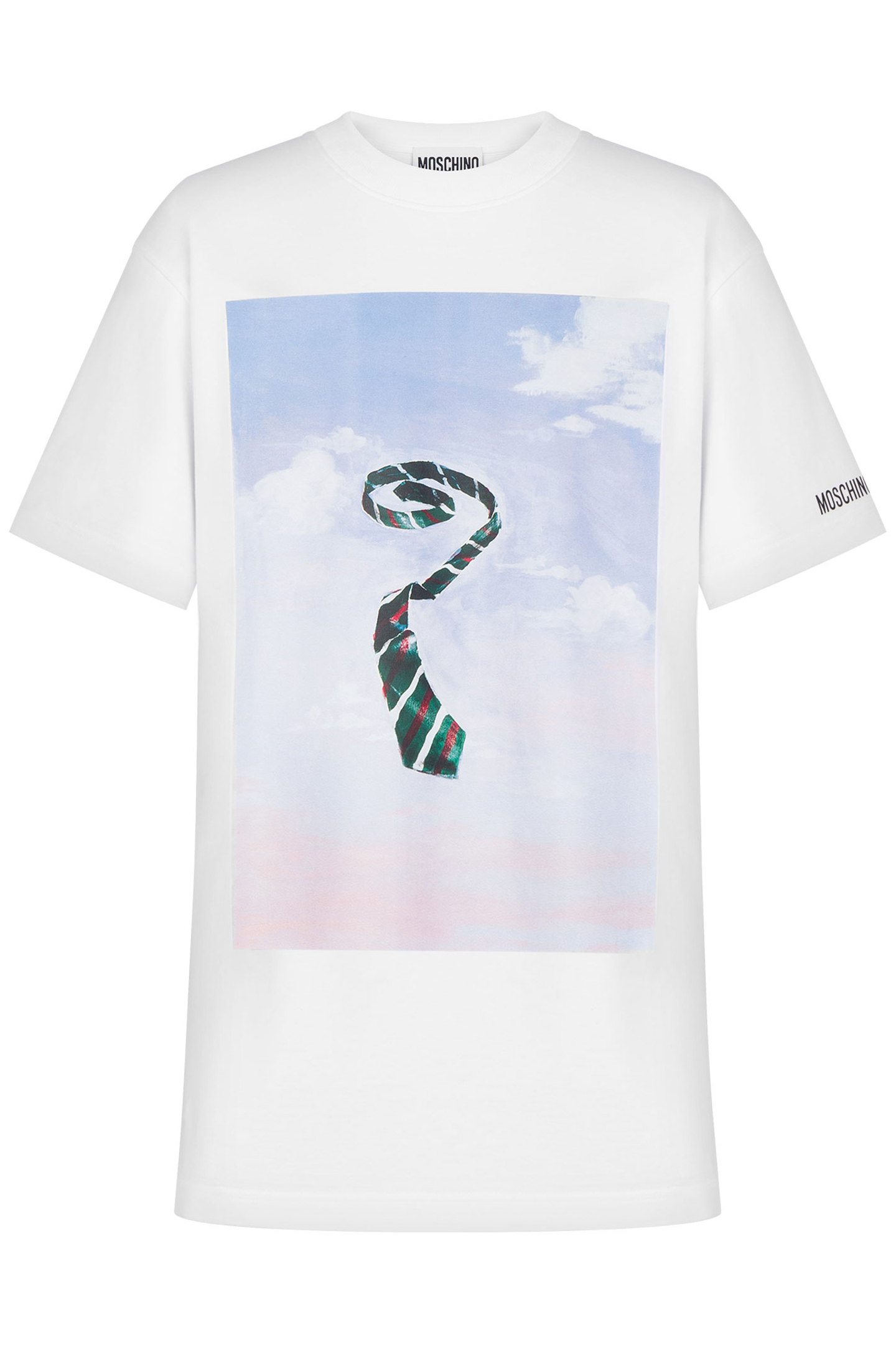 COTTON INTERLOCK T-SHIRT CECI N'EST PAS UNE TIES WHITE 3