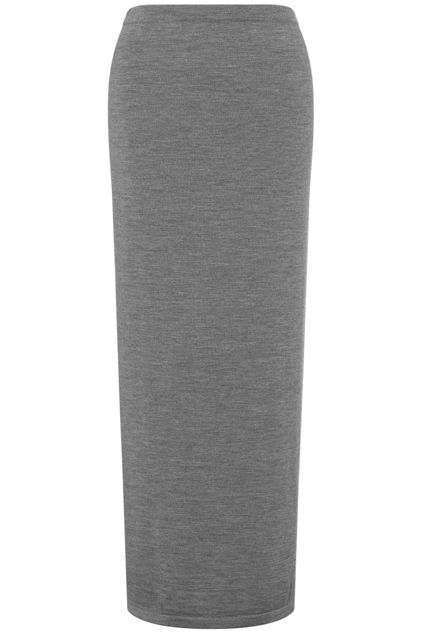 TWO-TONE SKIRT IN EXTRA-FINE MERINO WOOL BEIGE 3