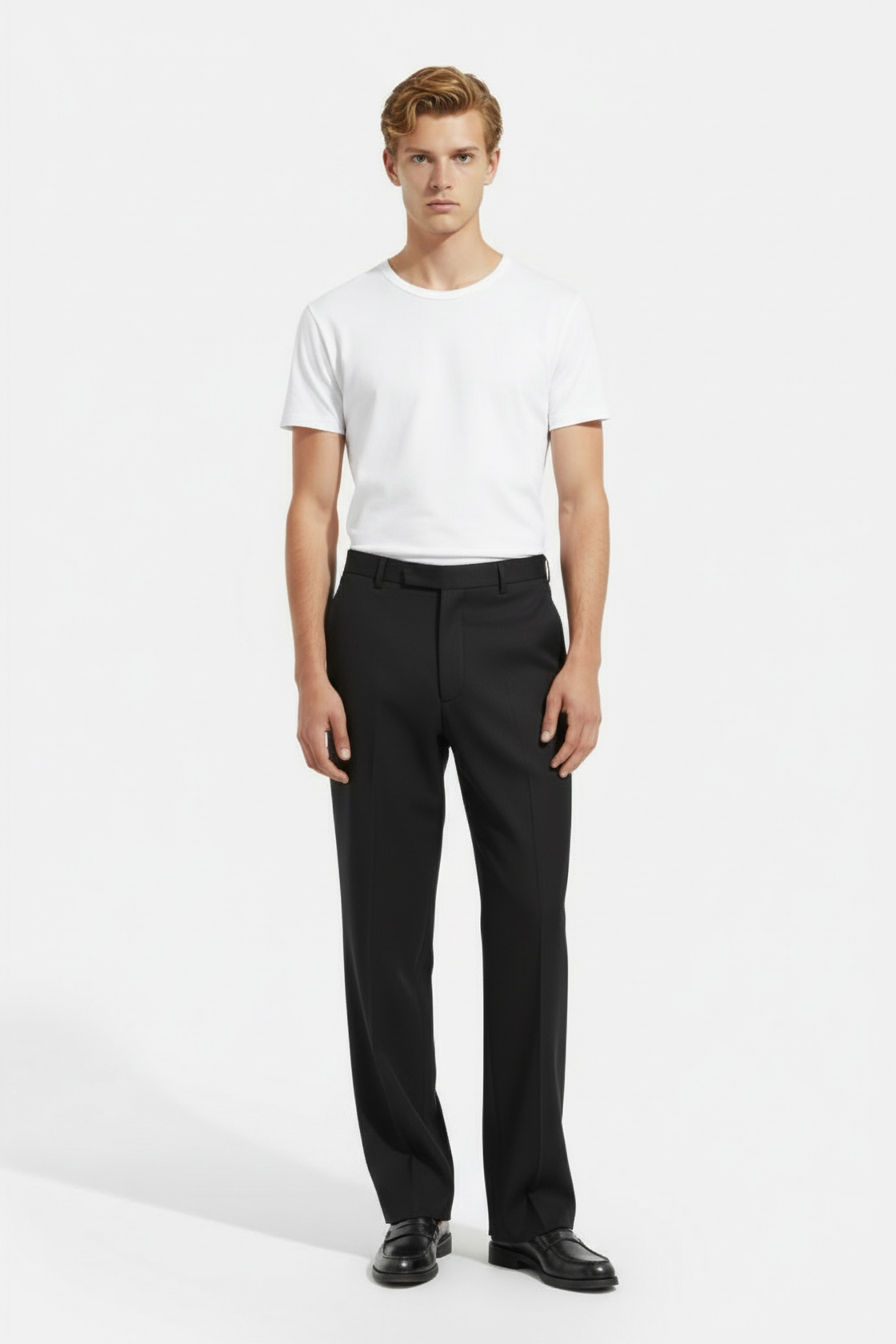 TUXEDO PANTS WITH STRAPS BLACK 1