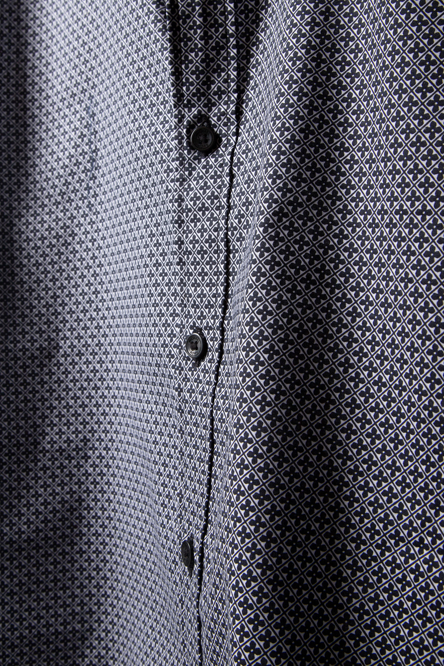 LS MOSAIC GEO COT SHIRT BLACK 5