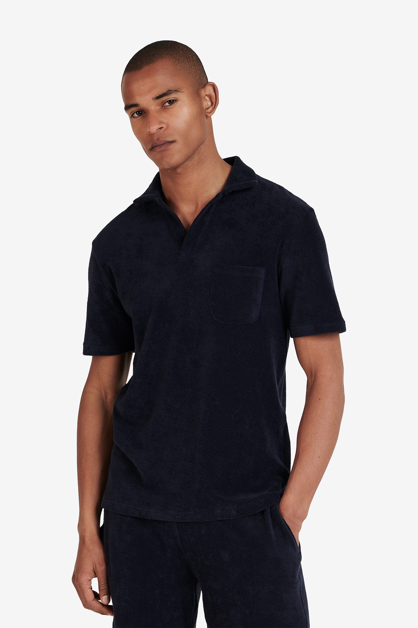 DUNWICH TERRY COTTON NAVY 1