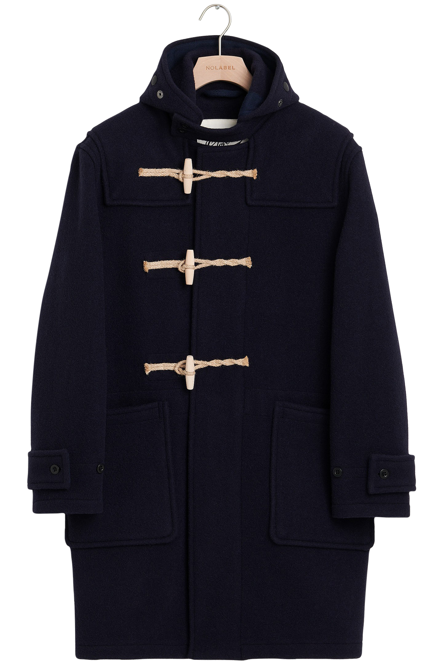 GLOVERALL X NO LABEL MONTY COAT WOOL NAVY | Online Outlet | Otrium