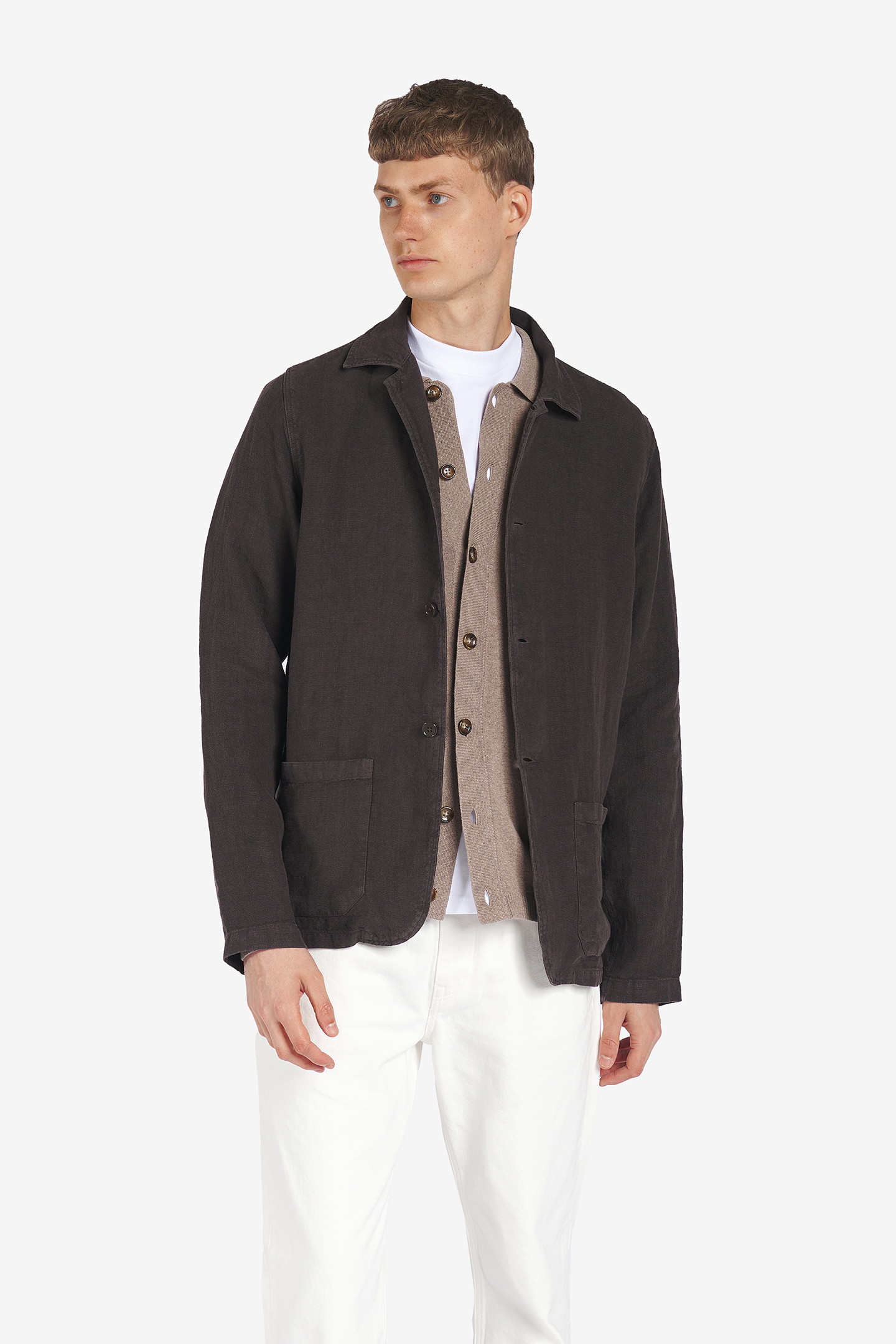 HAMPTON LINEN DARK BROWN 1