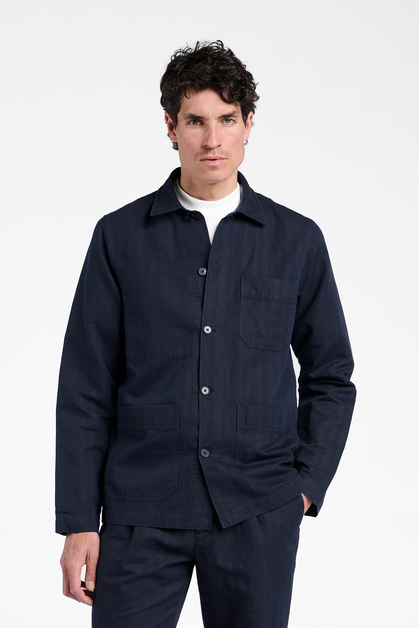 MADISON COTTON-LINEN NAVY 1