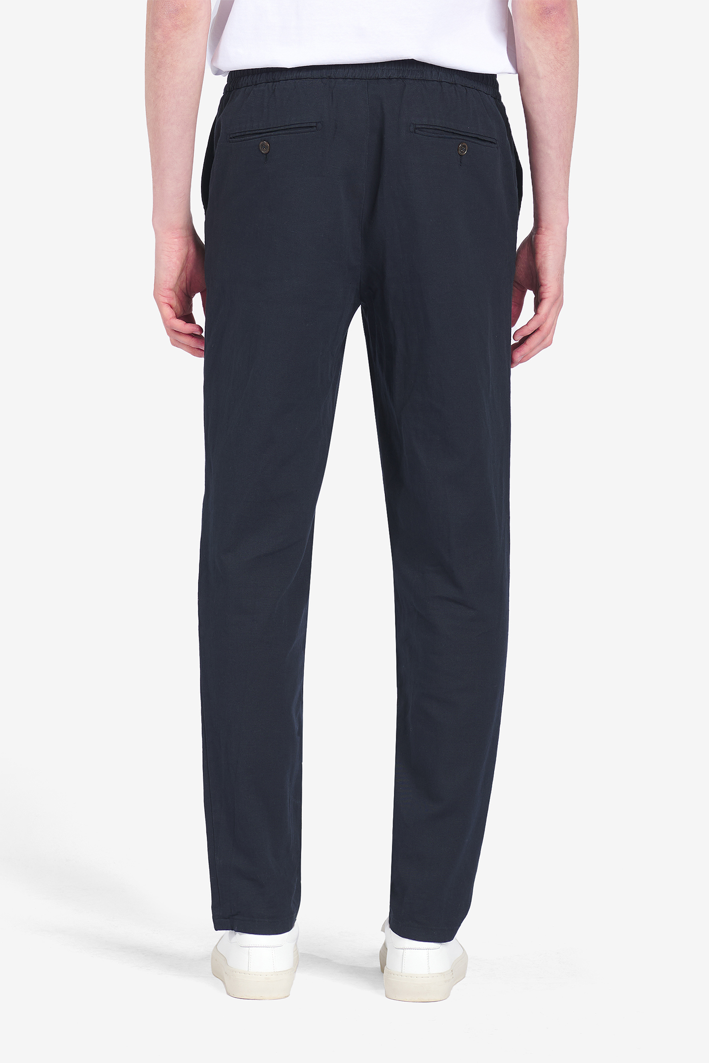 MONTREAL COTTON-LINEN STRETCH NAVY 2