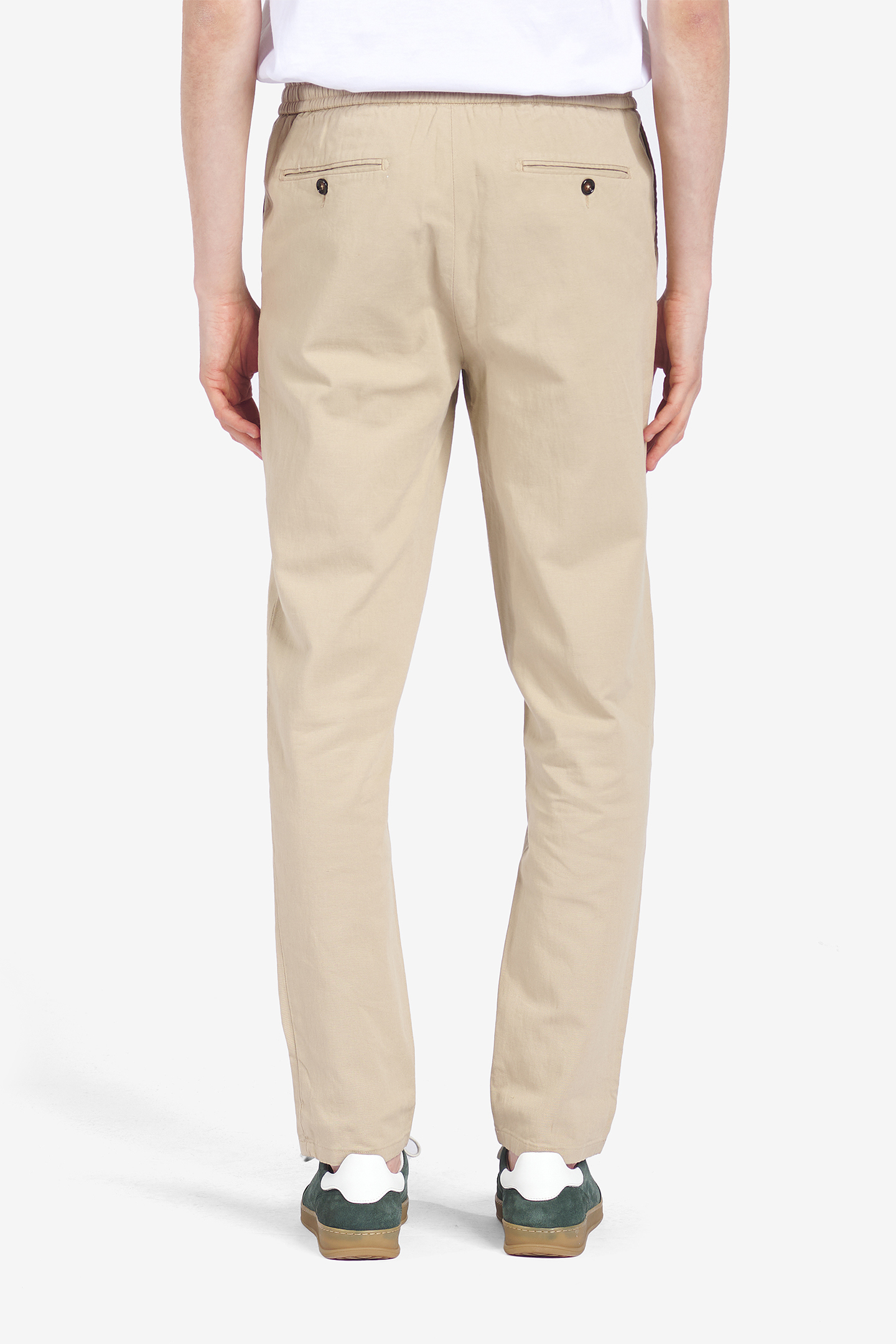 MONTREAL COTTON-LINEN STRETCH TAUPE 2