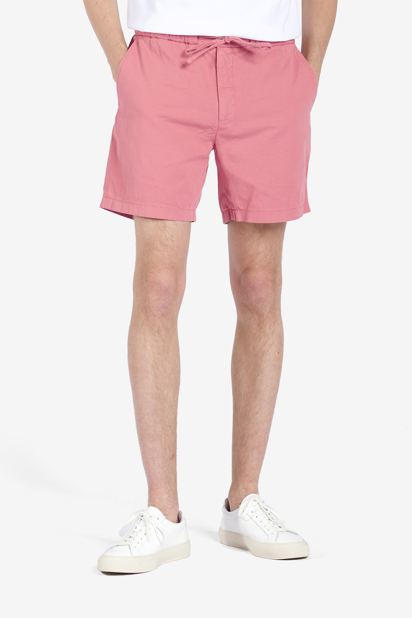 OAKLAND COTTON-LINEN STRETCH DARK PINK 1