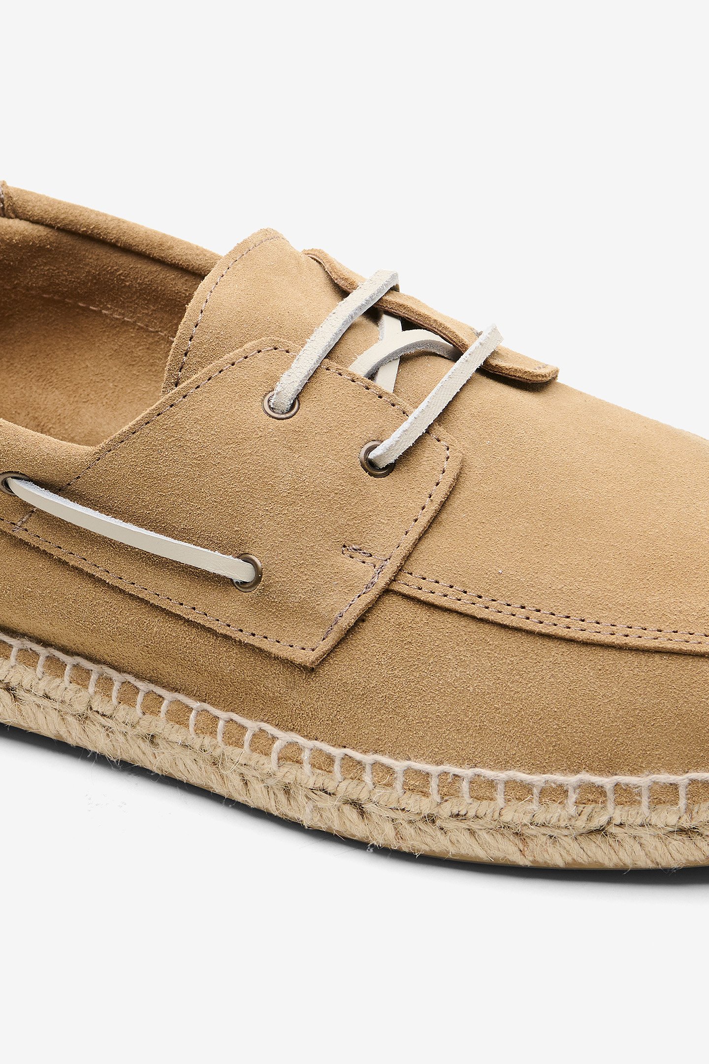 NO LABEL X ABARCA SUEDE BOAT SHOE CAMEL 3