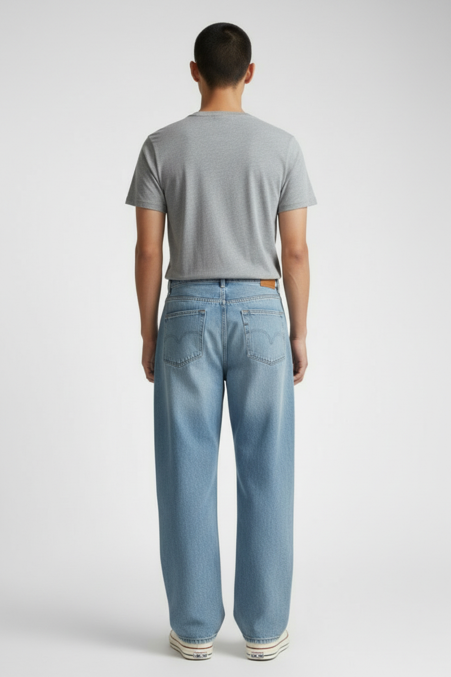 CUSTOM S/S TEE MEDIUM GREY MELANGE 2