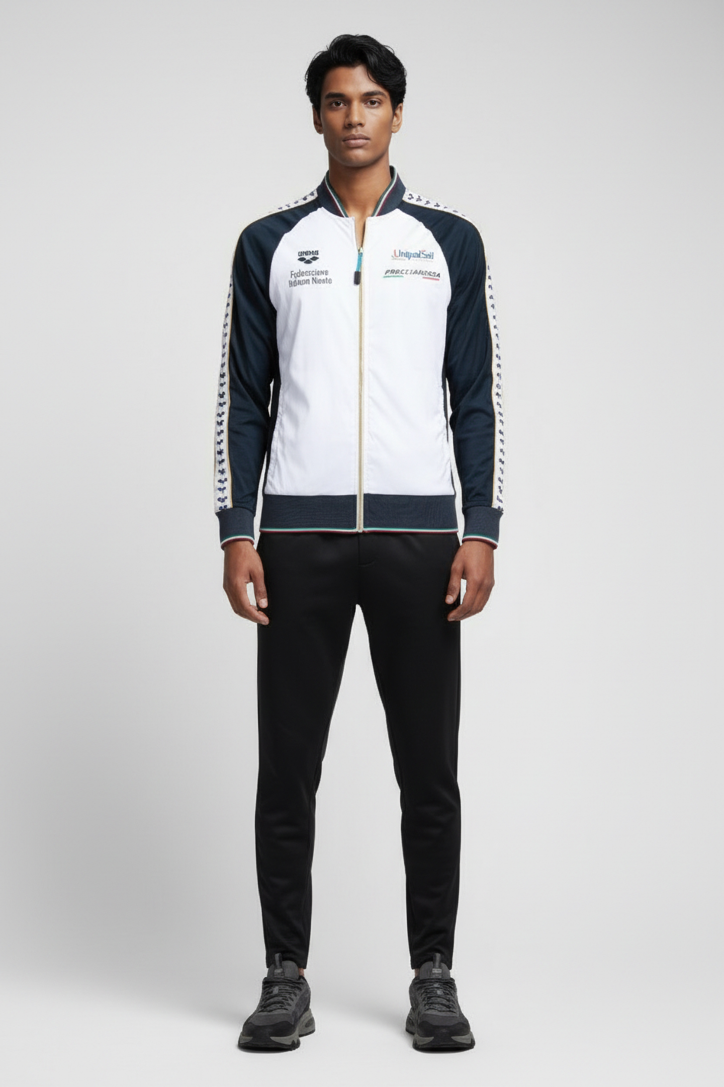 FIN JACKET PANEL NAVY-WHITE-ROYAL LEN 1