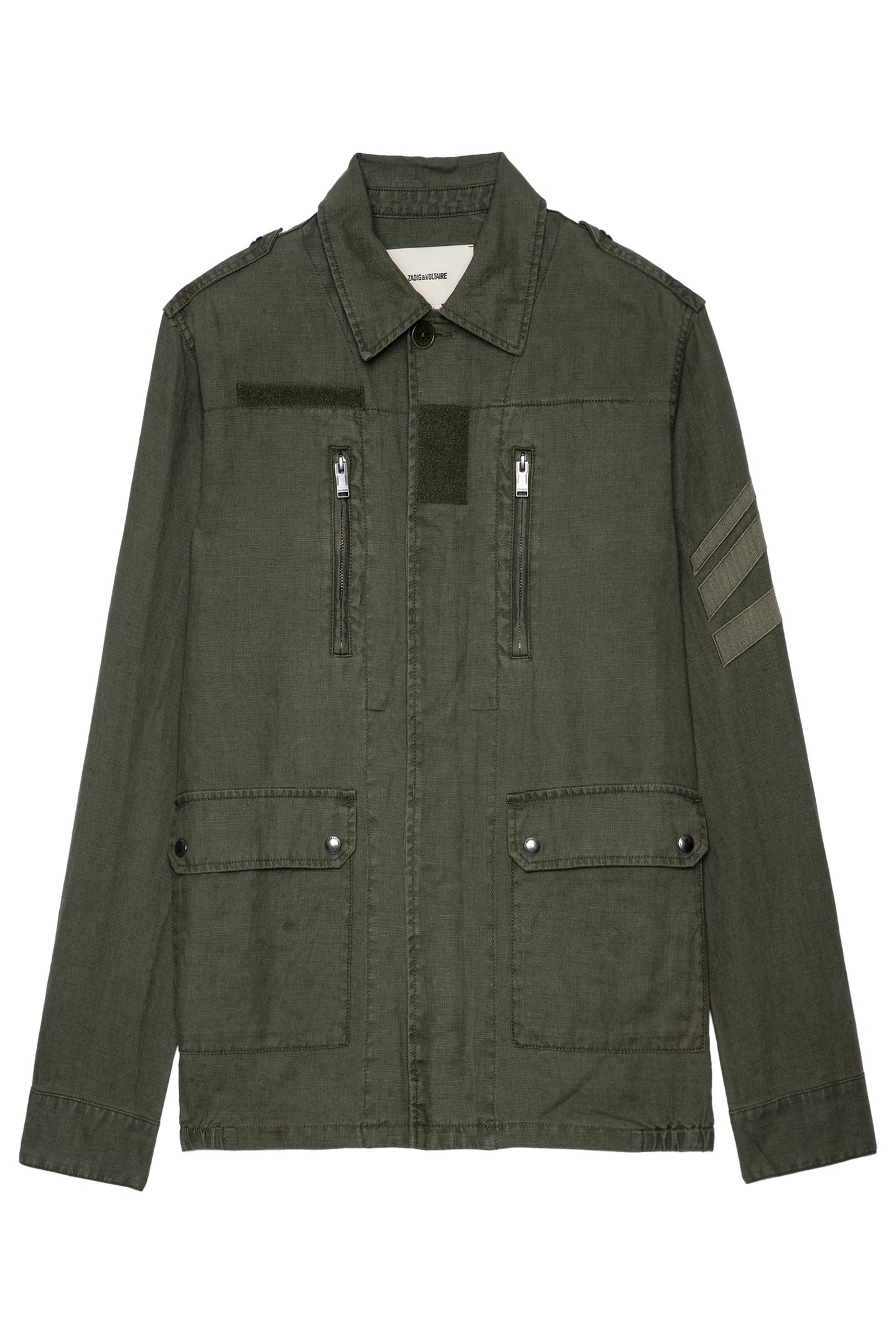 KIDO LINEN LAVE ARROW PARKA MILITAIRE 4