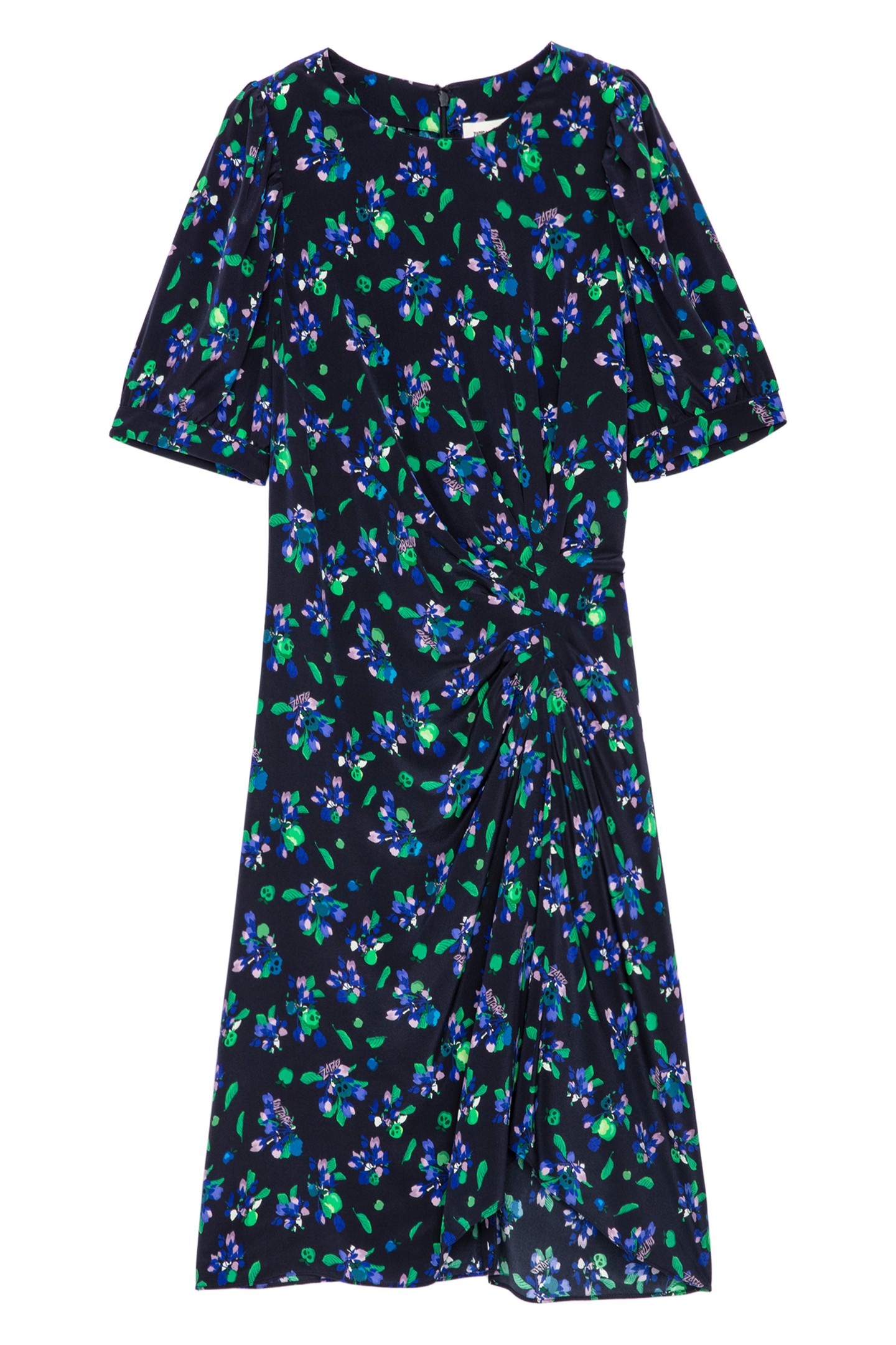 RIXE BIANCA FLOWER DRESS NOIR 4