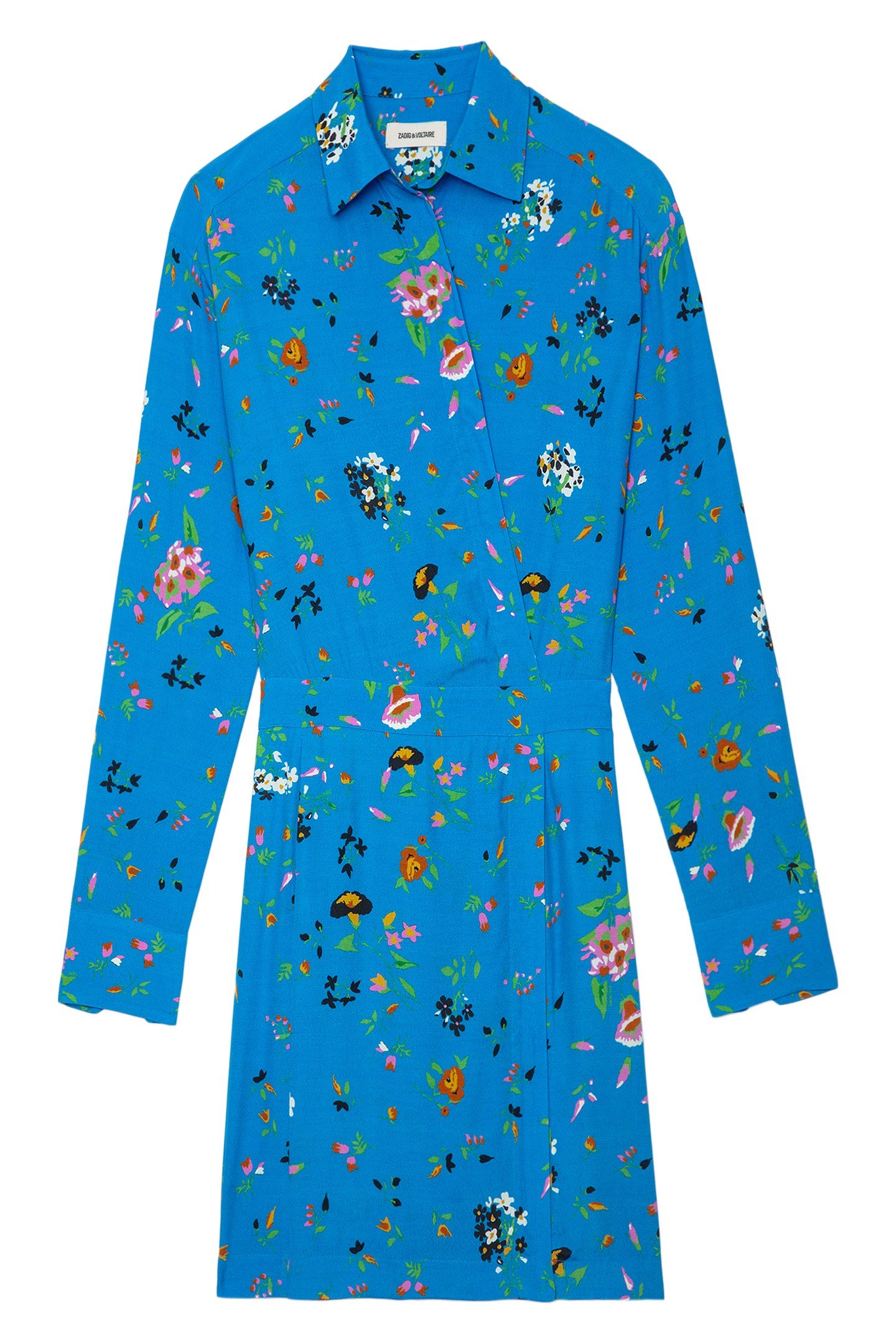 RAVY CREPE UMA DRESS AZUR 4