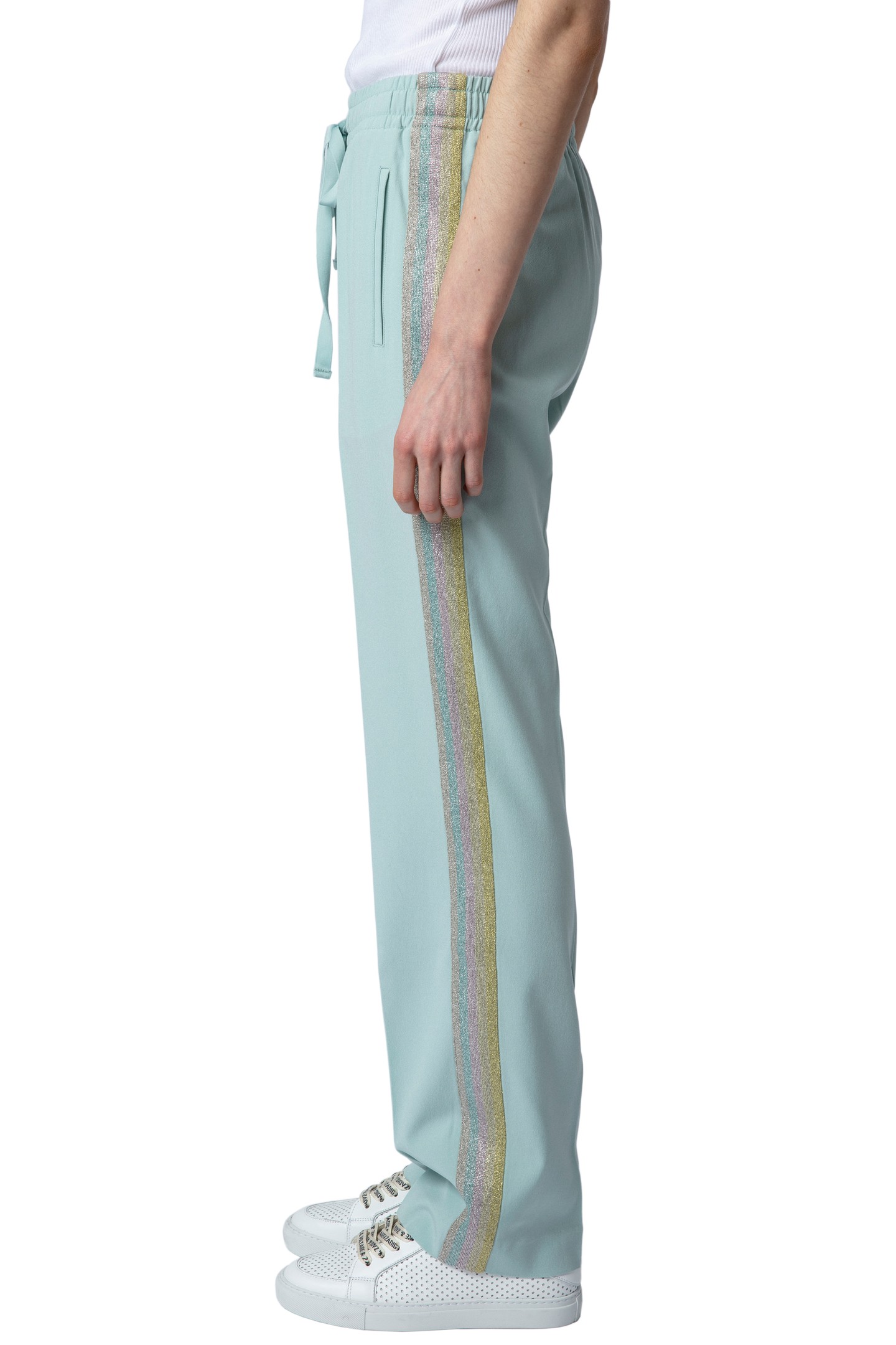 POMY CREPE PANTS CELADON 3