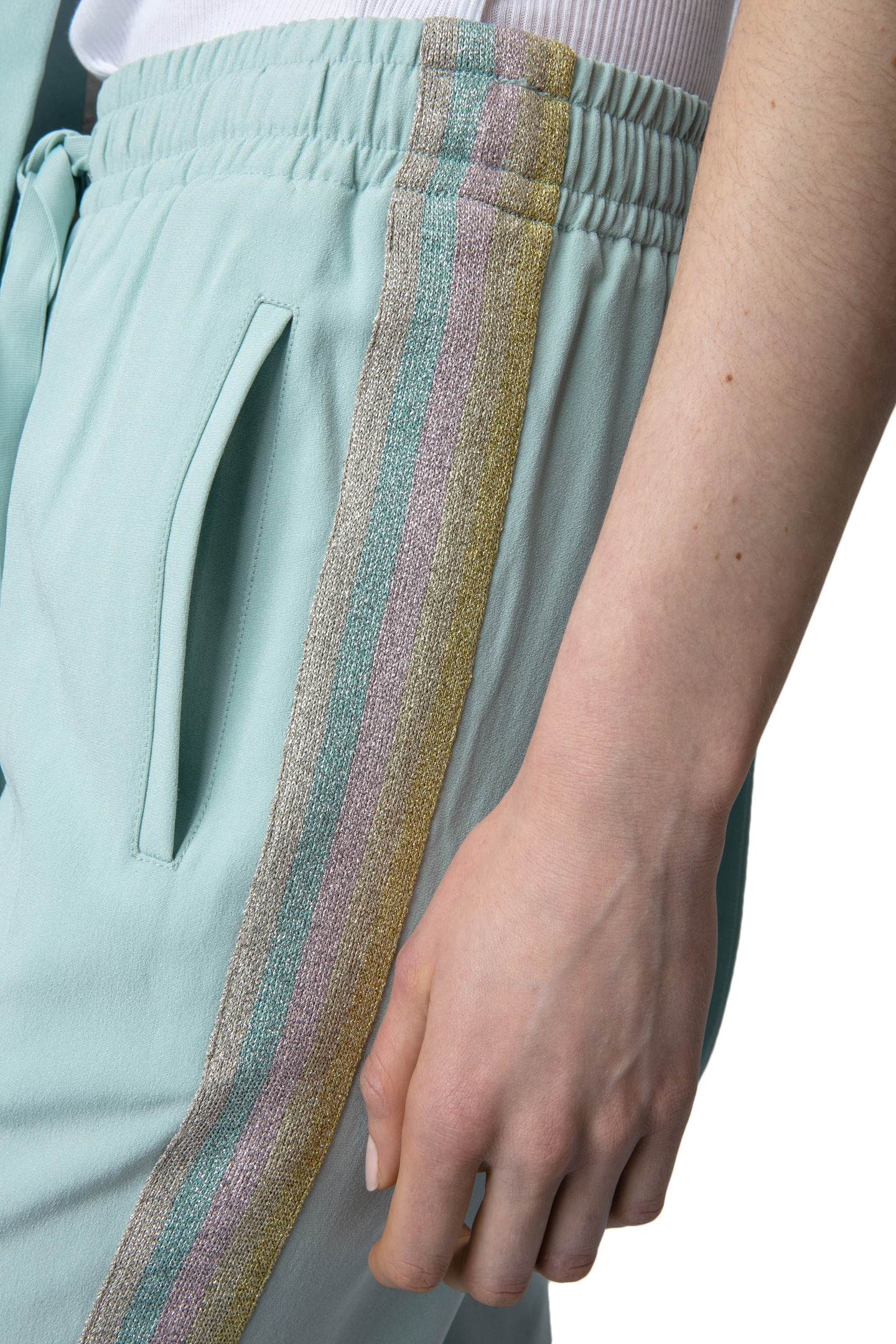 POMY CREPE PANTS CELADON 8