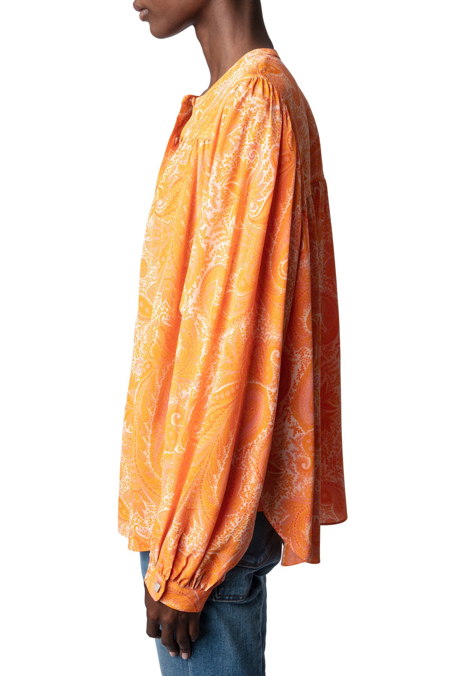 TIGY PAISLEY BLOUSE CORAIL 3