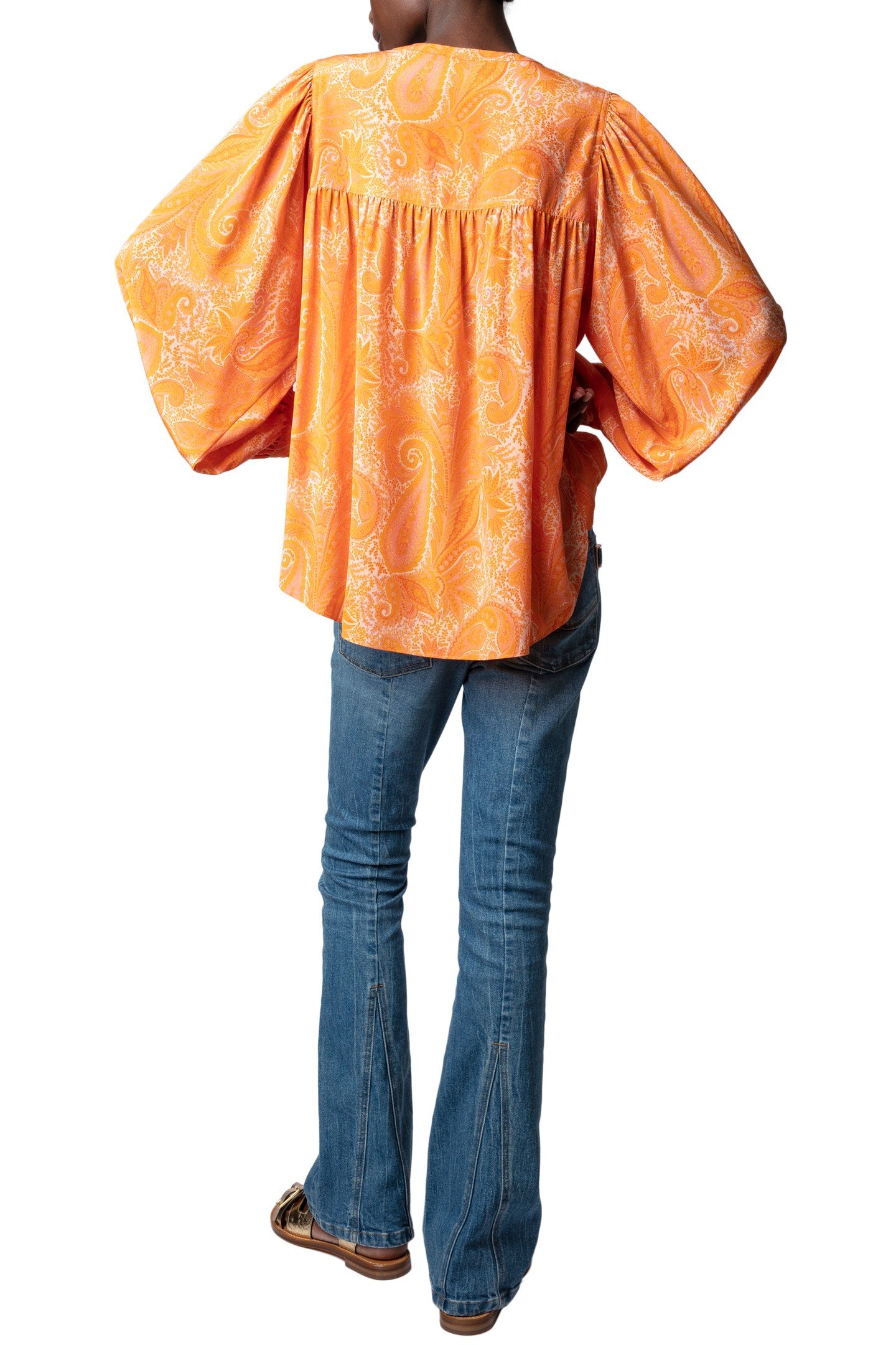 TIGY PAISLEY BLOUSE CORAIL 6