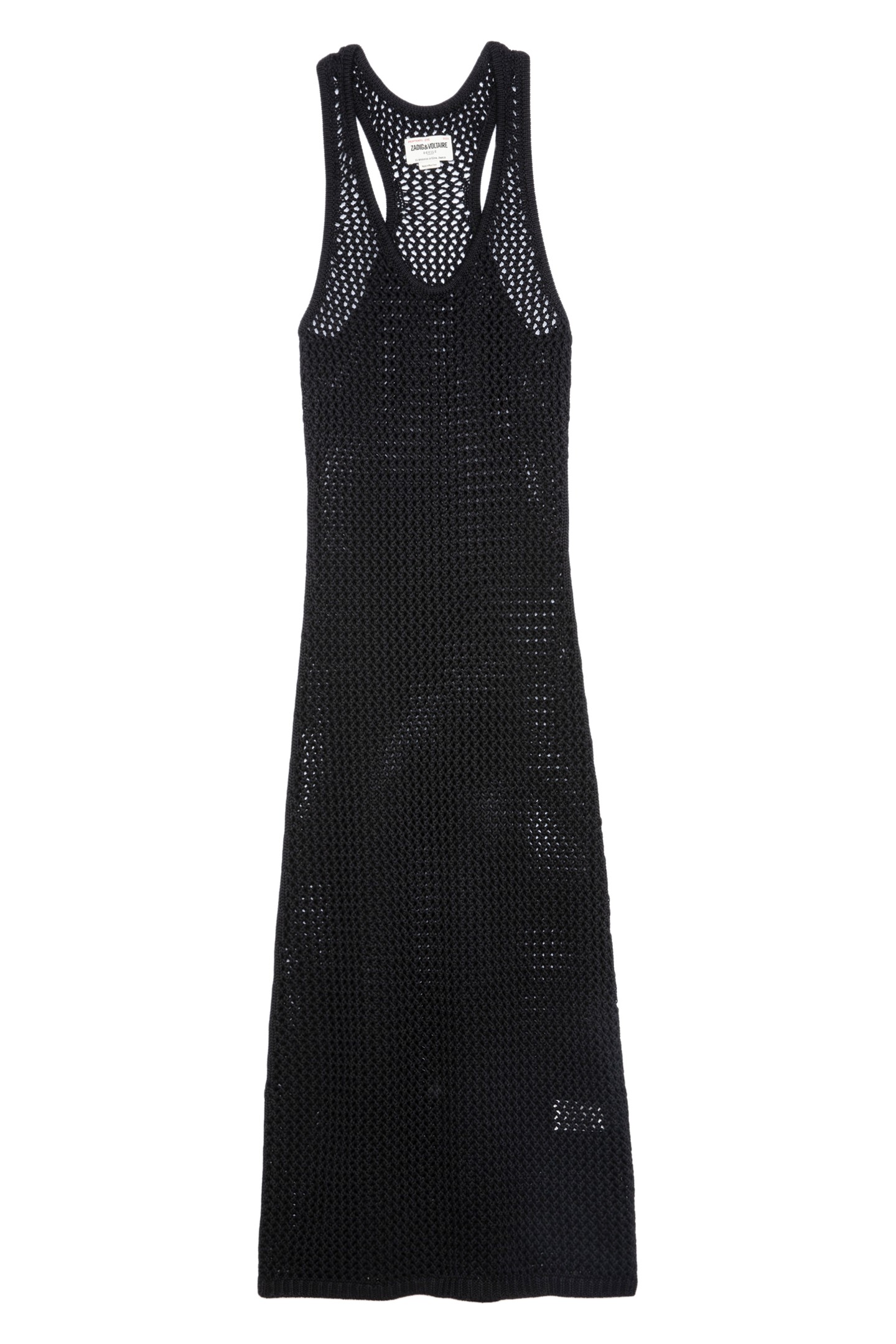 NABYS COTTON CROCHET DRESS NOIR 4
