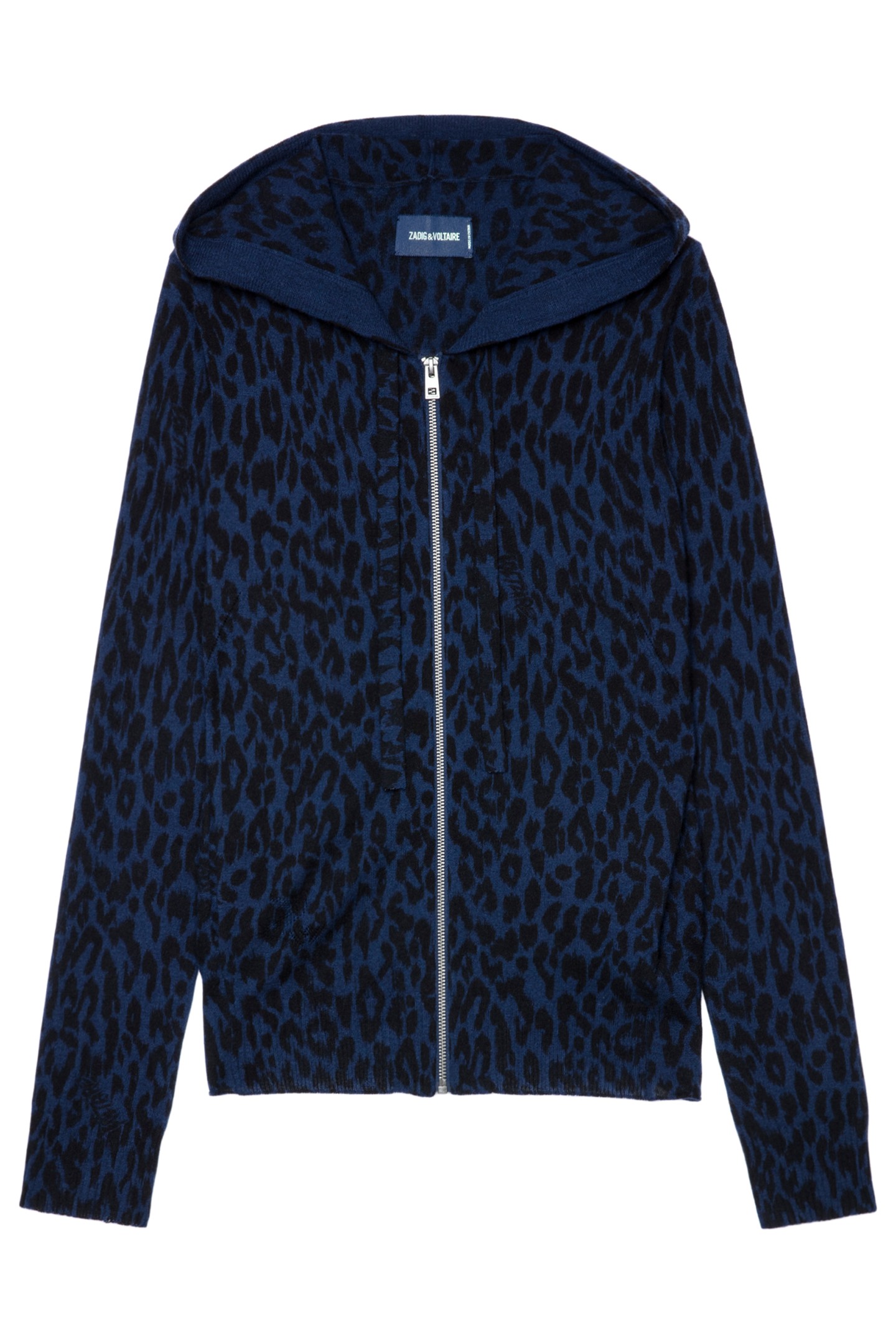 CASSY LEOPARD PRINT CASHMERE CARDIGAN ENCRE 4