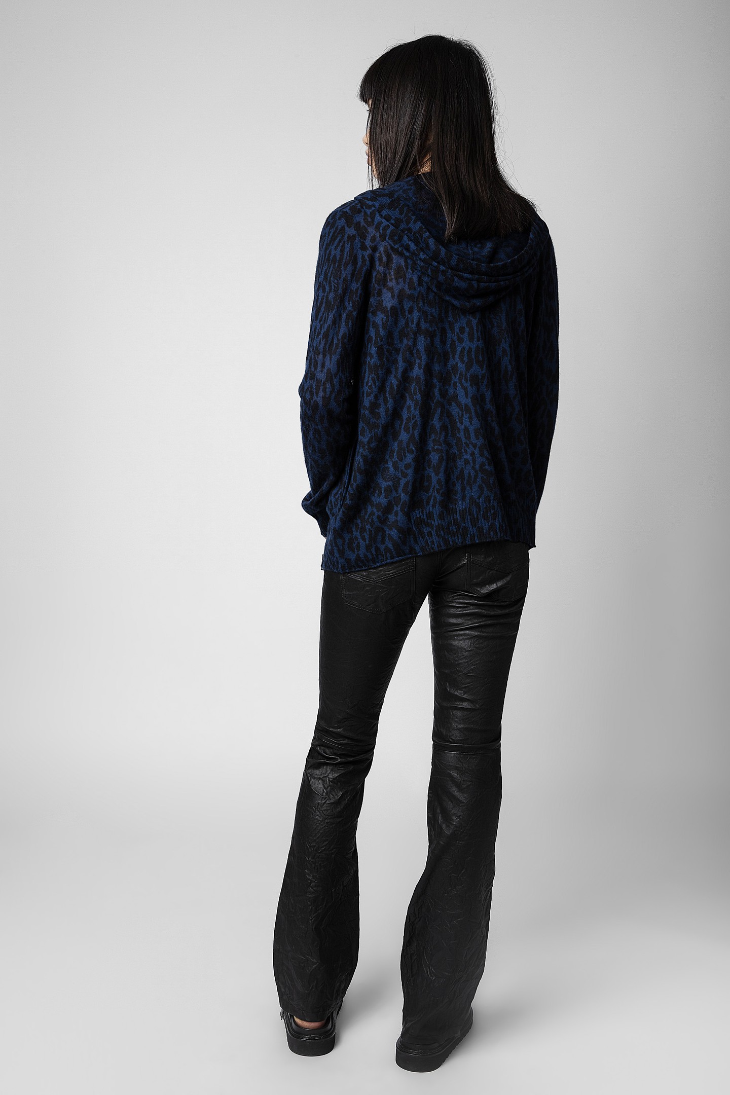 CASSY LEOPARD PRINT CASHMERE CARDIGAN ENCRE 3