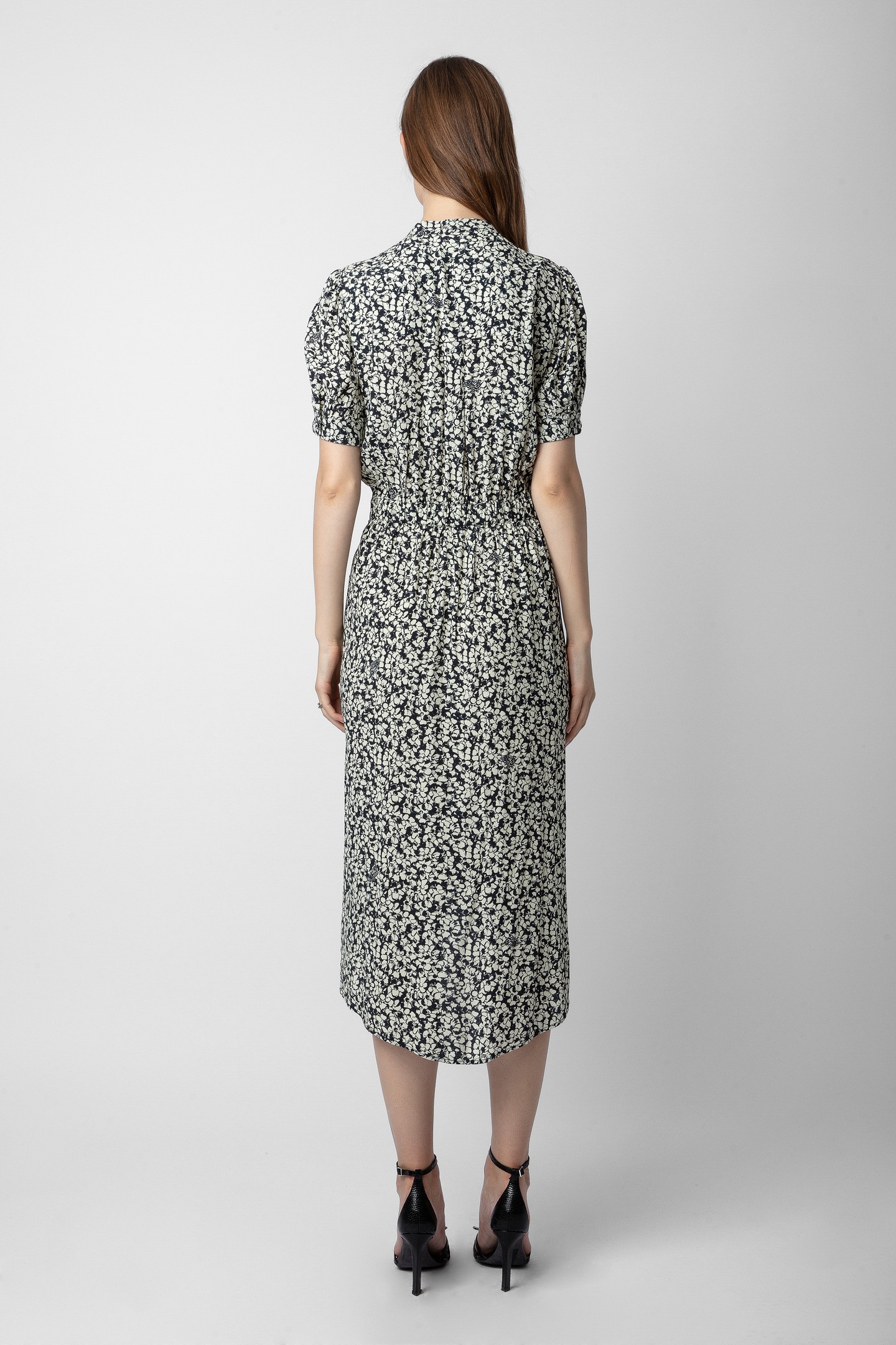 RIMA CREPE BICO FLOWERS DRESS VANILLE 2