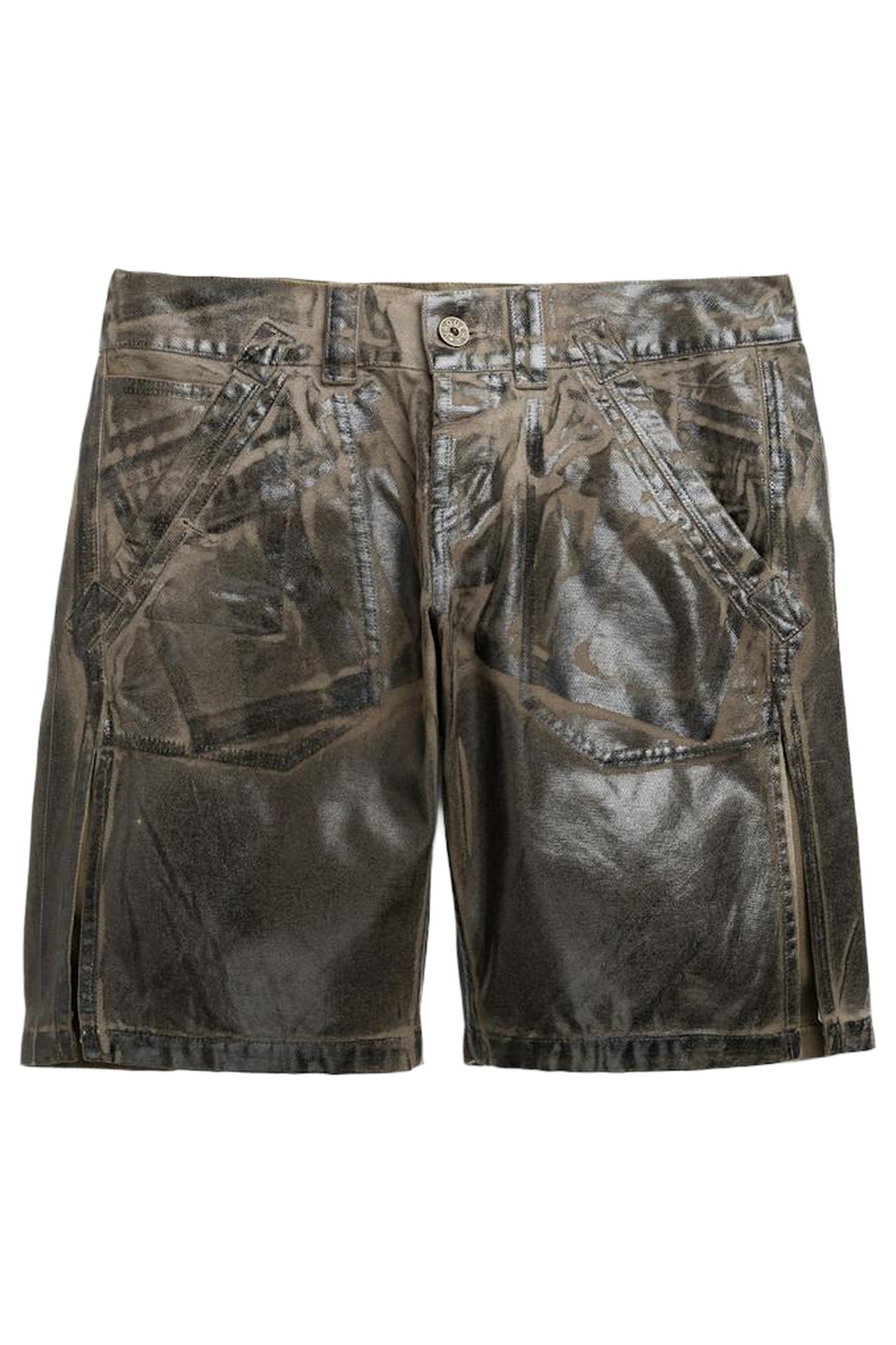 VAQUERA – WOMEN COATED SHORTS BROWN 1