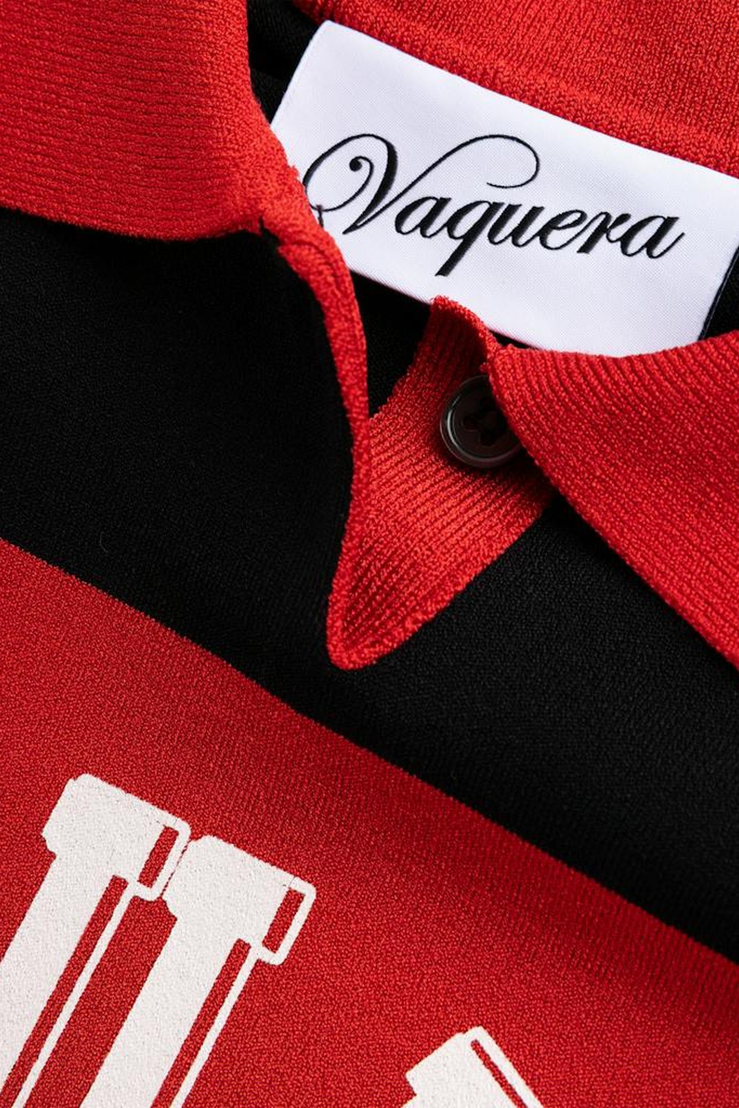 VAQUERA – WOMEN STRIPED POLO BLACK 4