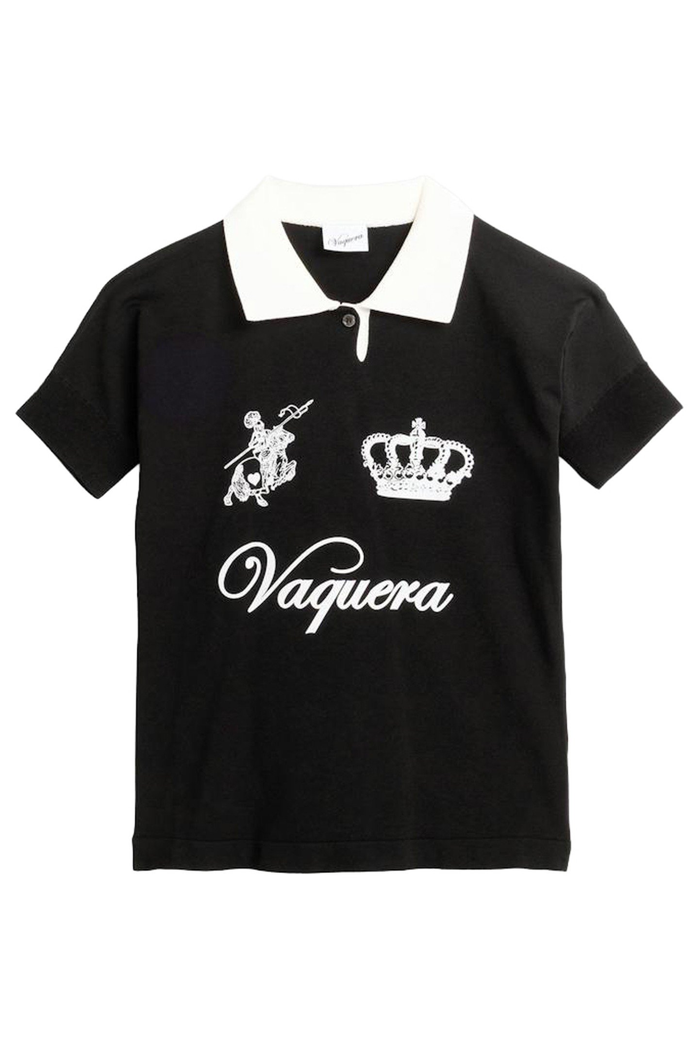 VAQUERA – WOMEN'S POLO BLACK 1