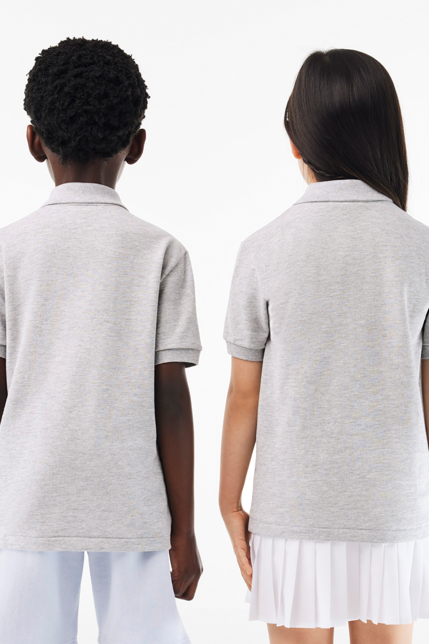 CHILDREN SHORTSLEEVE BEST POLO SILVER CHINE 3
