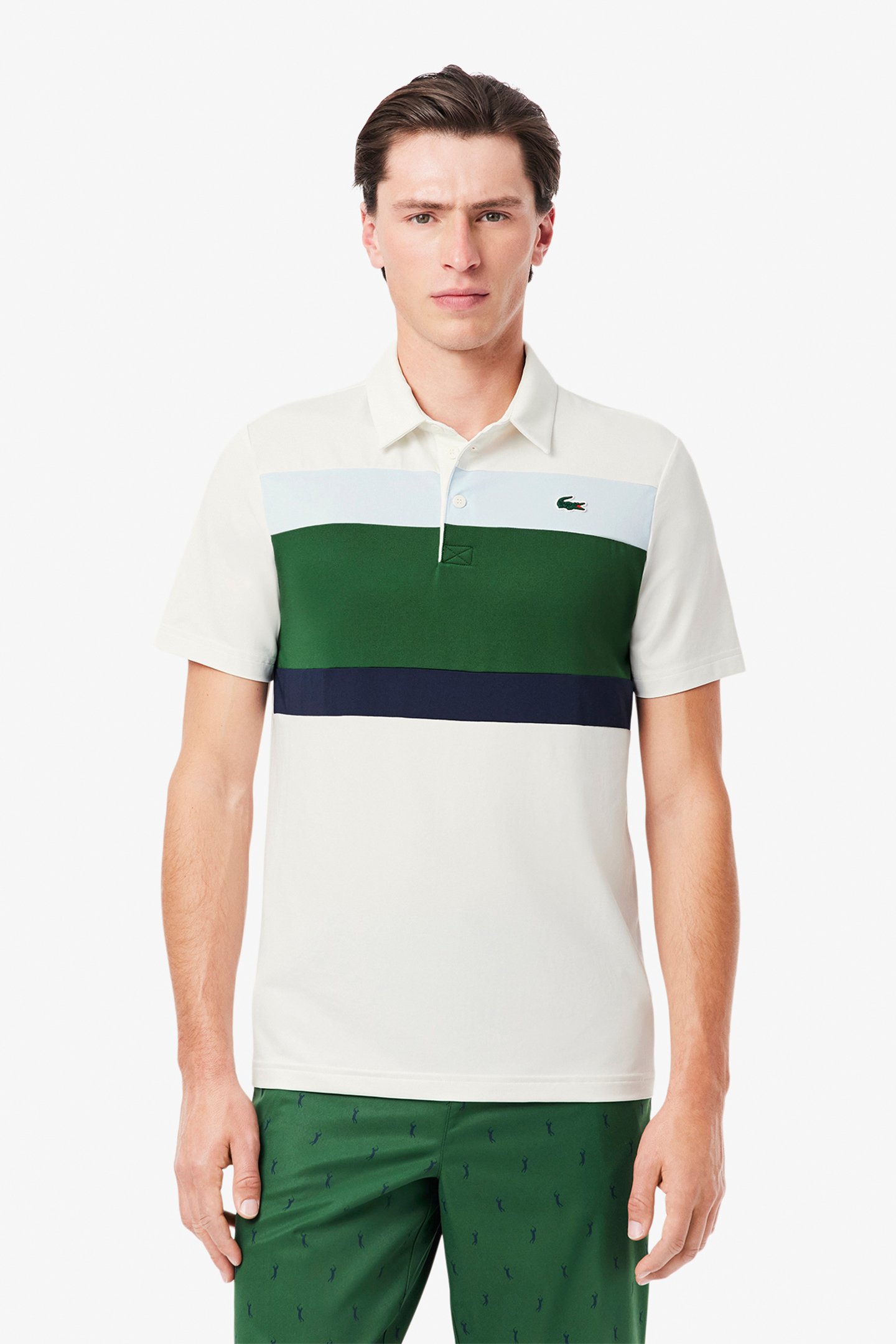 SHORTSLEEVE POLO FLOUR/GREEN-RILL 1