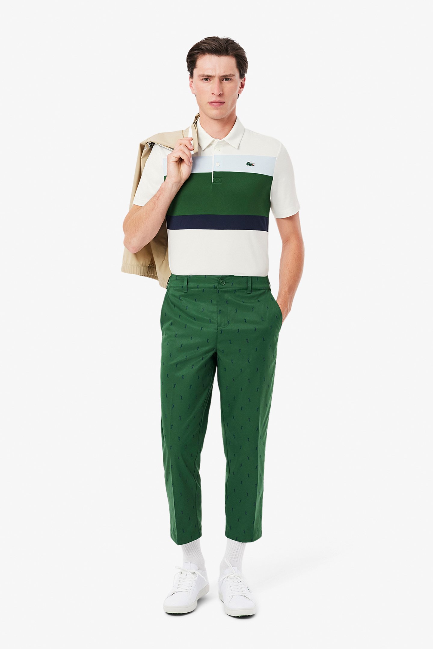 SHORTSLEEVE POLO FLOUR/GREEN-RILL 3