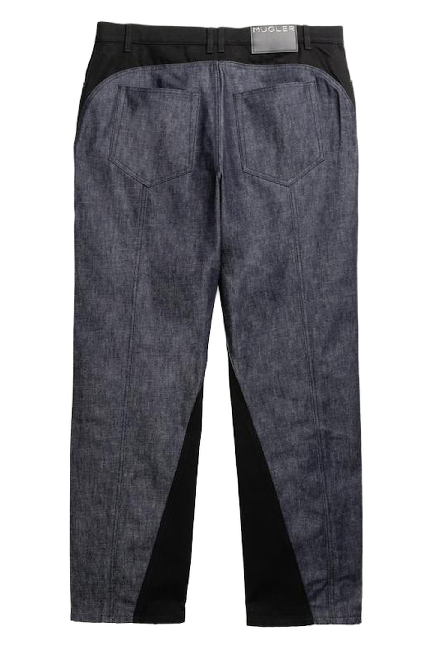 MUGLER – RAW BI-COLOR STRAIGHT LEG JEANS 2