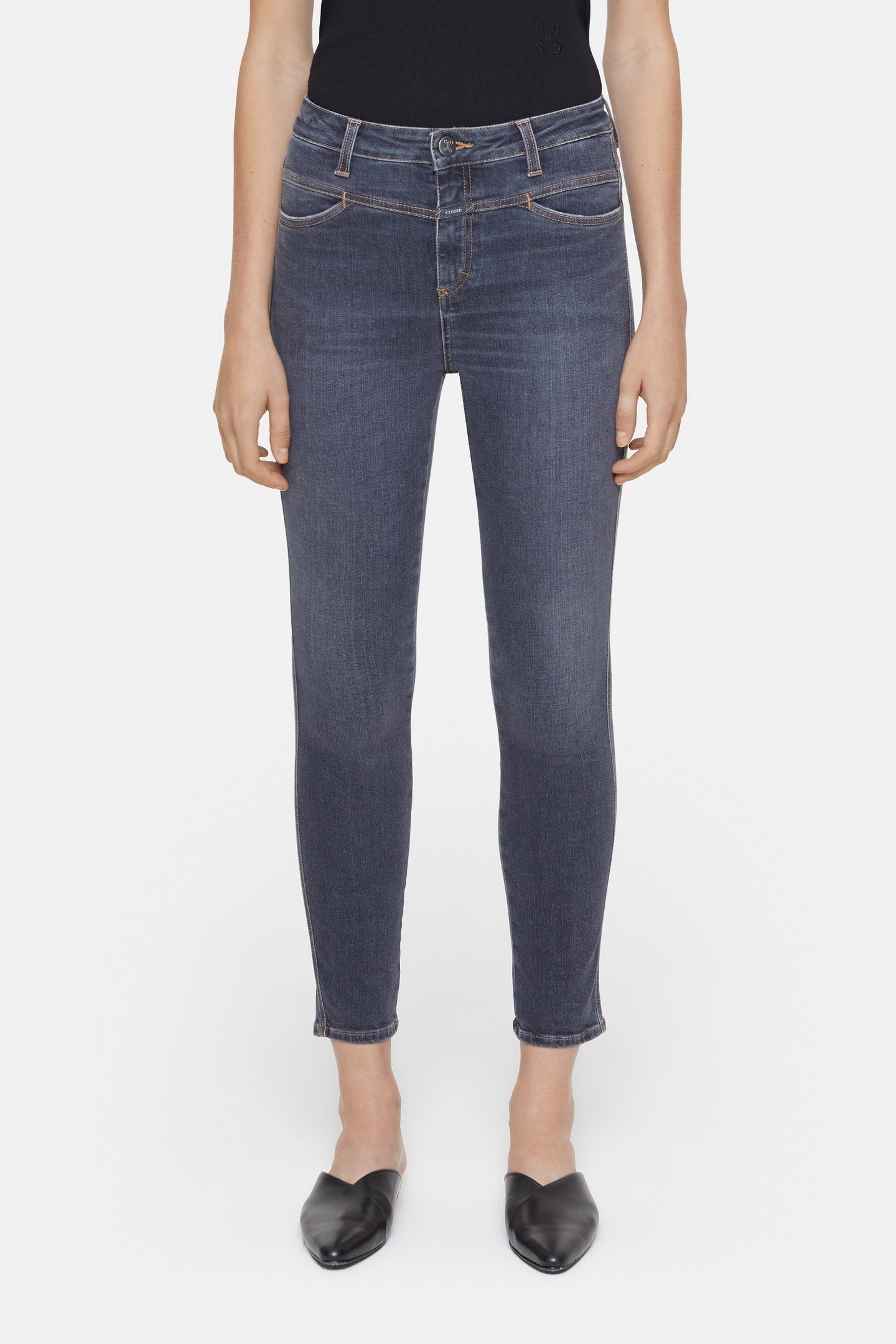 SKINNY PUSHER JEANS DARK GREY 10