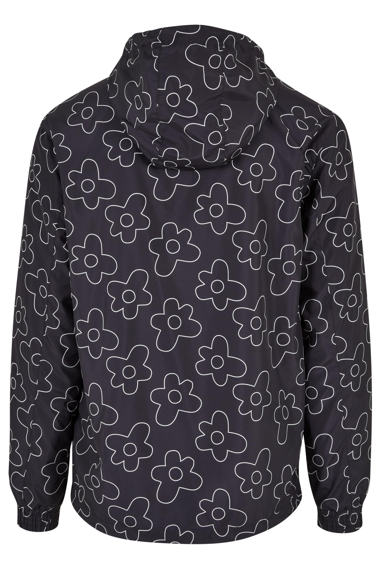 FLOWER AOP PULL OVER JACKET BLACKFLOWER 2