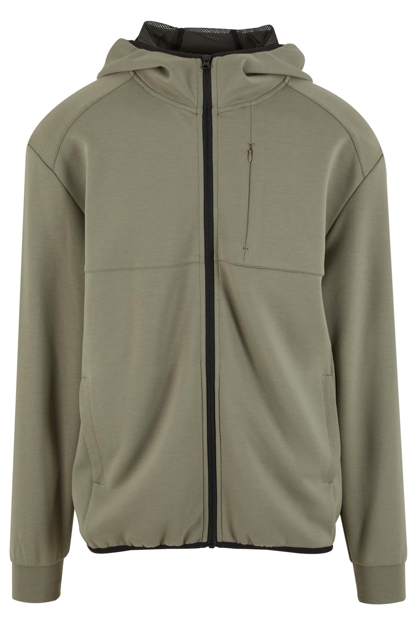 SCUBA ZIP POCKET HOODY PALEGREEN 1